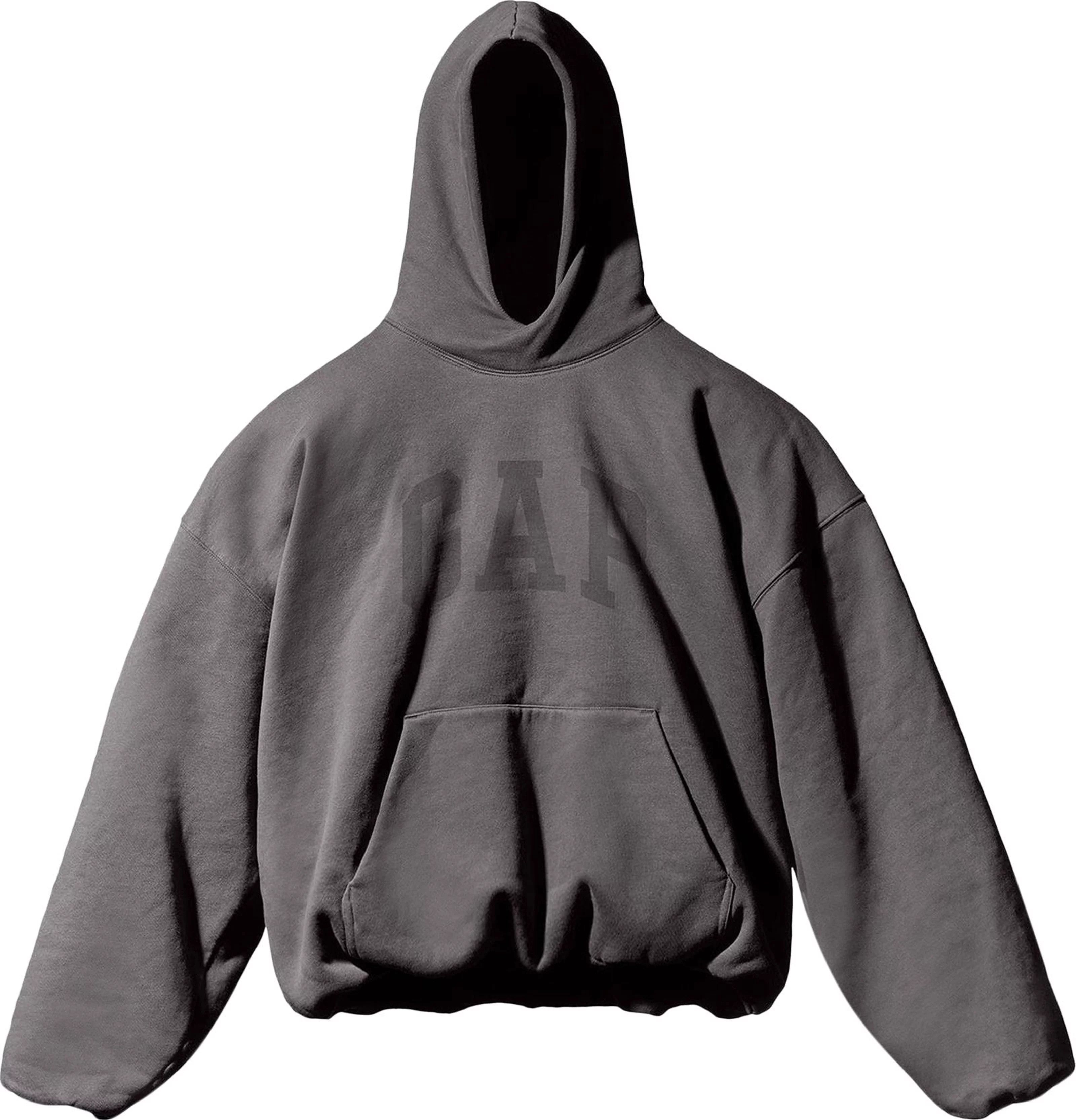 【Yeezy Gap Engineered By Balenciaga】 Logo Hoodie Dark Grey Buy Yeezy Gap Engineered by Balenciaga Dove Shrunken Hoodie