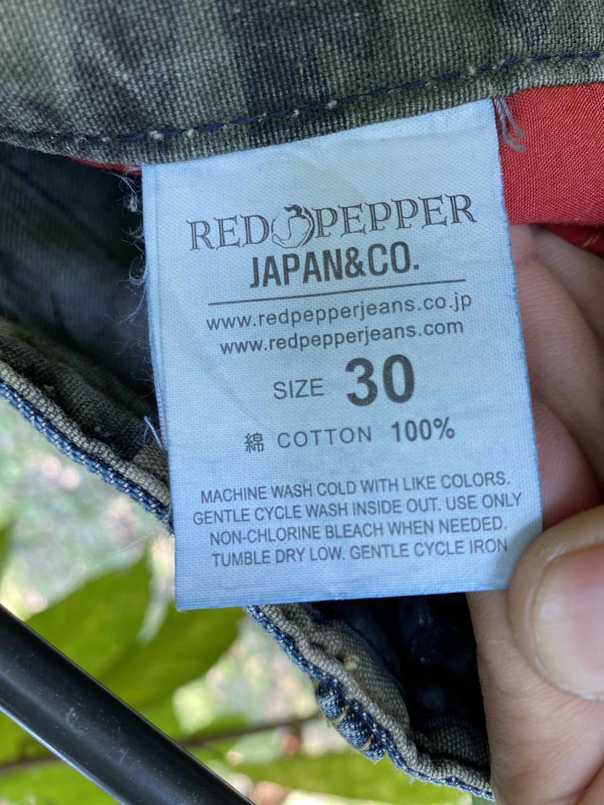 Japanese Brand Japanese Jeans Red Pepper & Denim Patchwork Military US Army Size US 32 / EU 48 - 12 Thumbnail