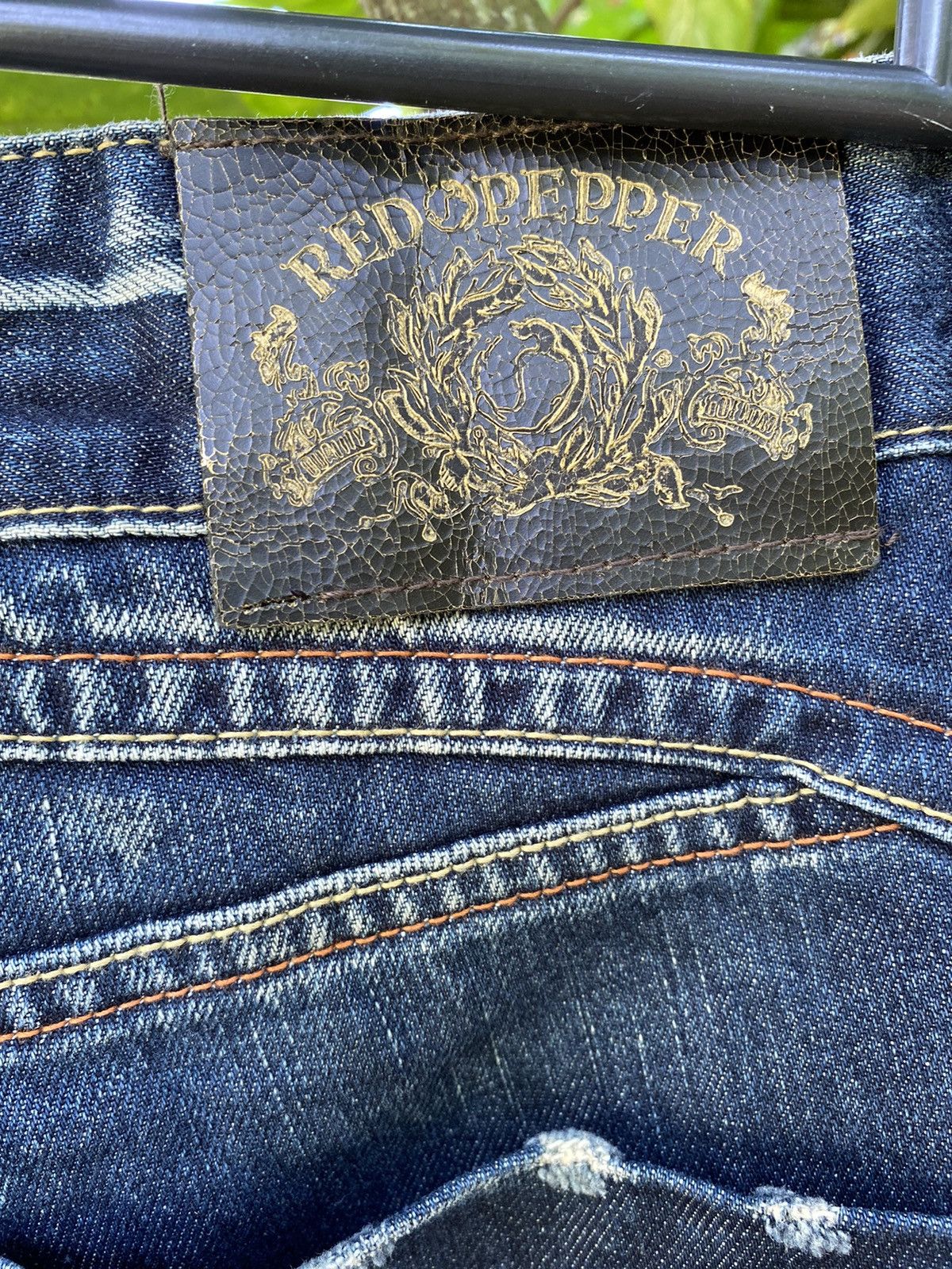 Japanese Brand Japanese Jeans Red Pepper & Denim Patchwork Military US Army Size US 32 / EU 48 - 7 Thumbnail