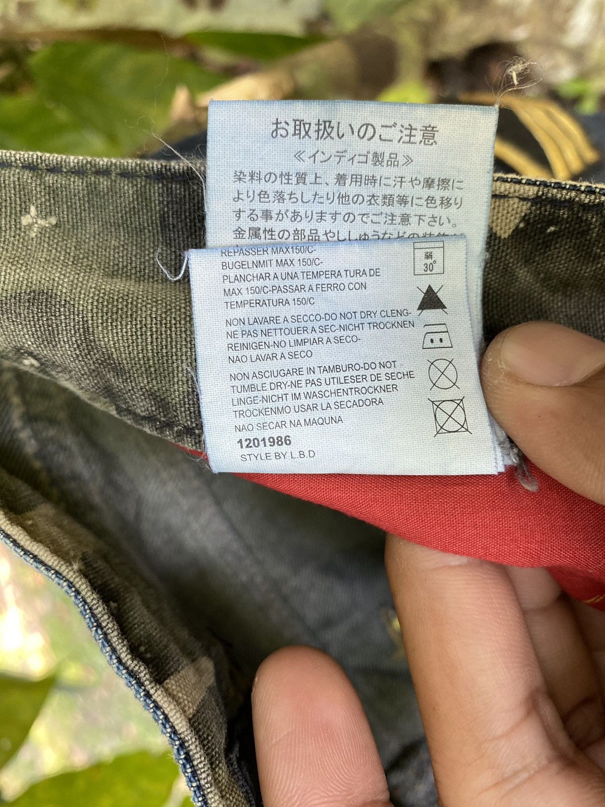 Japanese Brand Japanese Jeans Red Pepper & Denim Patchwork Military US Army Size US 32 / EU 48 - 15 Thumbnail