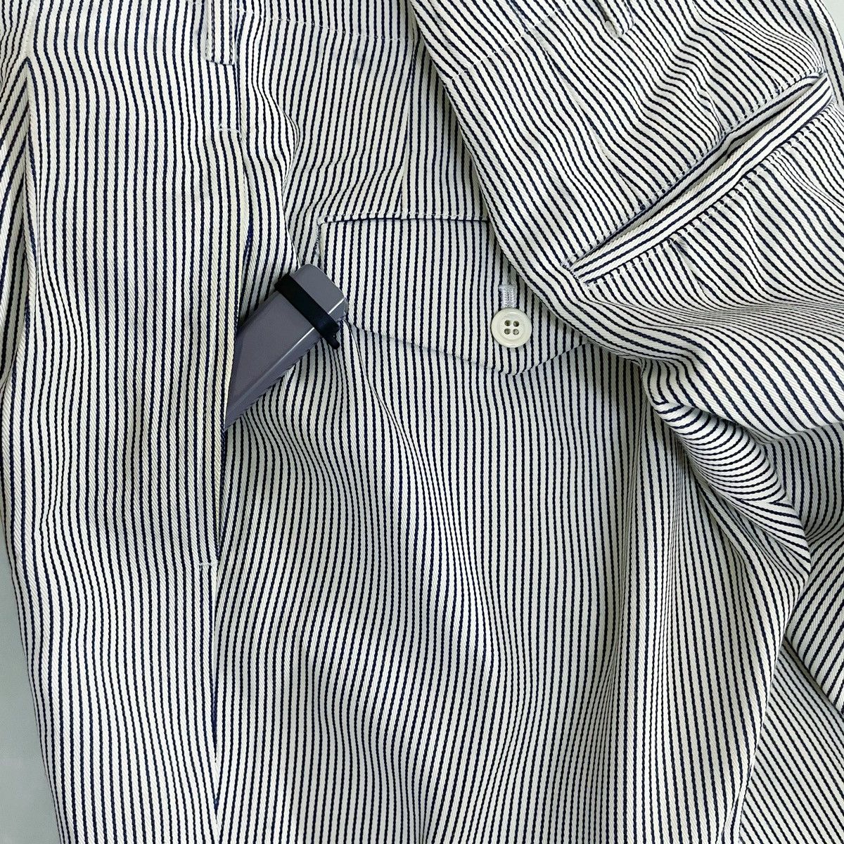 Comme des Garcons × Comme des Garcons Homme × Comme des Garcons Homme Plus 💥 AD1989 ICONIC CDGH PLUS COTTON BALLOON BAGGY STRIPE PANT Size US 30 / EU 46 - 13 Thumbnail