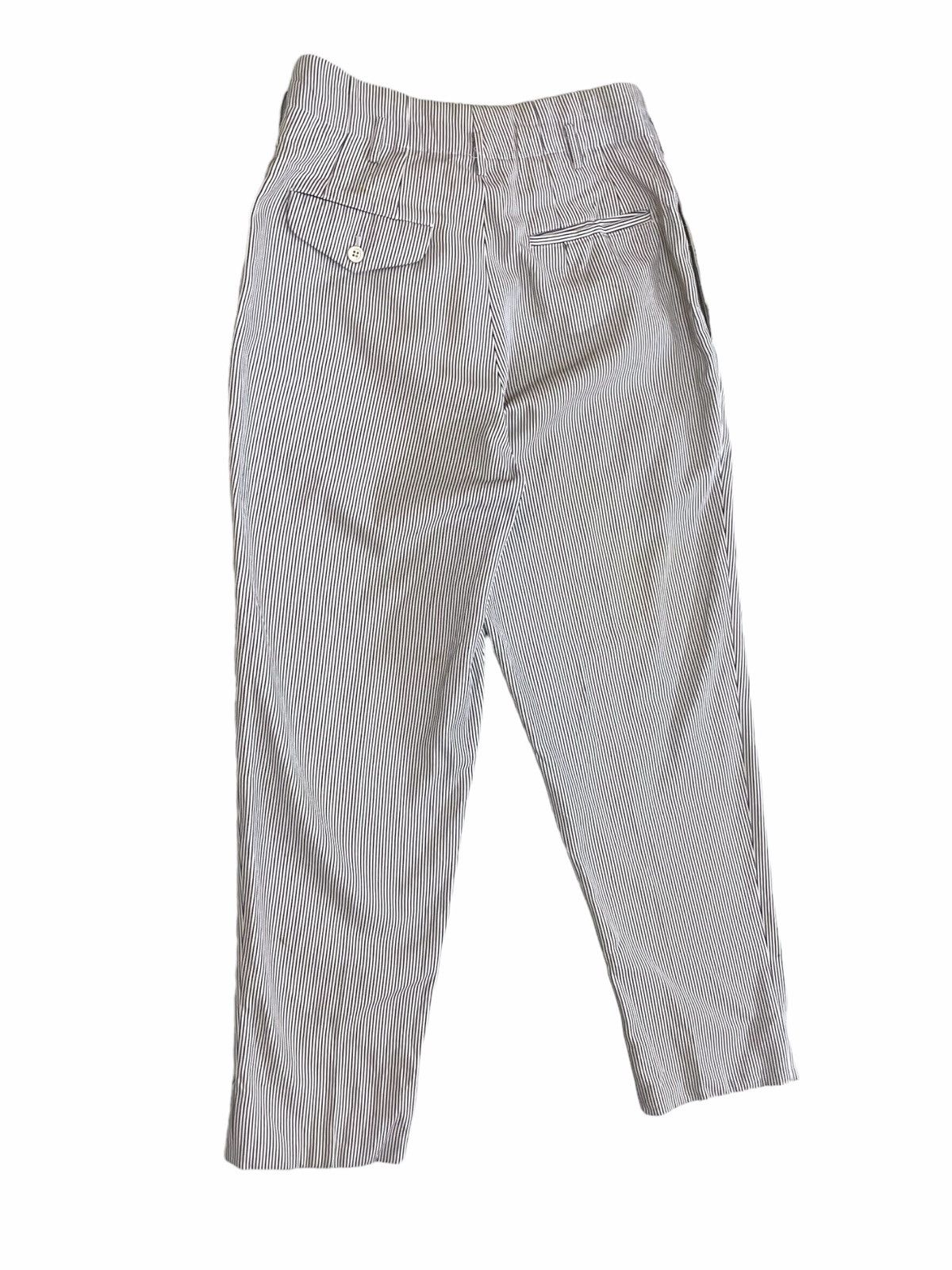 Comme des Garcons × Comme des Garcons Homme × Comme des Garcons Homme Plus 💥 AD1989 ICONIC CDGH PLUS COTTON BALLOON BAGGY STRIPE PANT Size US 30 / EU 46 - 9 Thumbnail