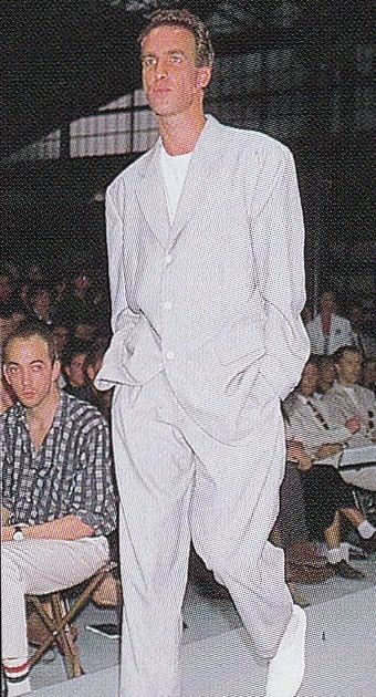 Comme des Garcons × Comme des Garcons Homme × Comme des Garcons Homme Plus 💥 AD1989 ICONIC CDGH PLUS COTTON BALLOON BAGGY STRIPE PANT Size US 30 / EU 46 - 3 Thumbnail