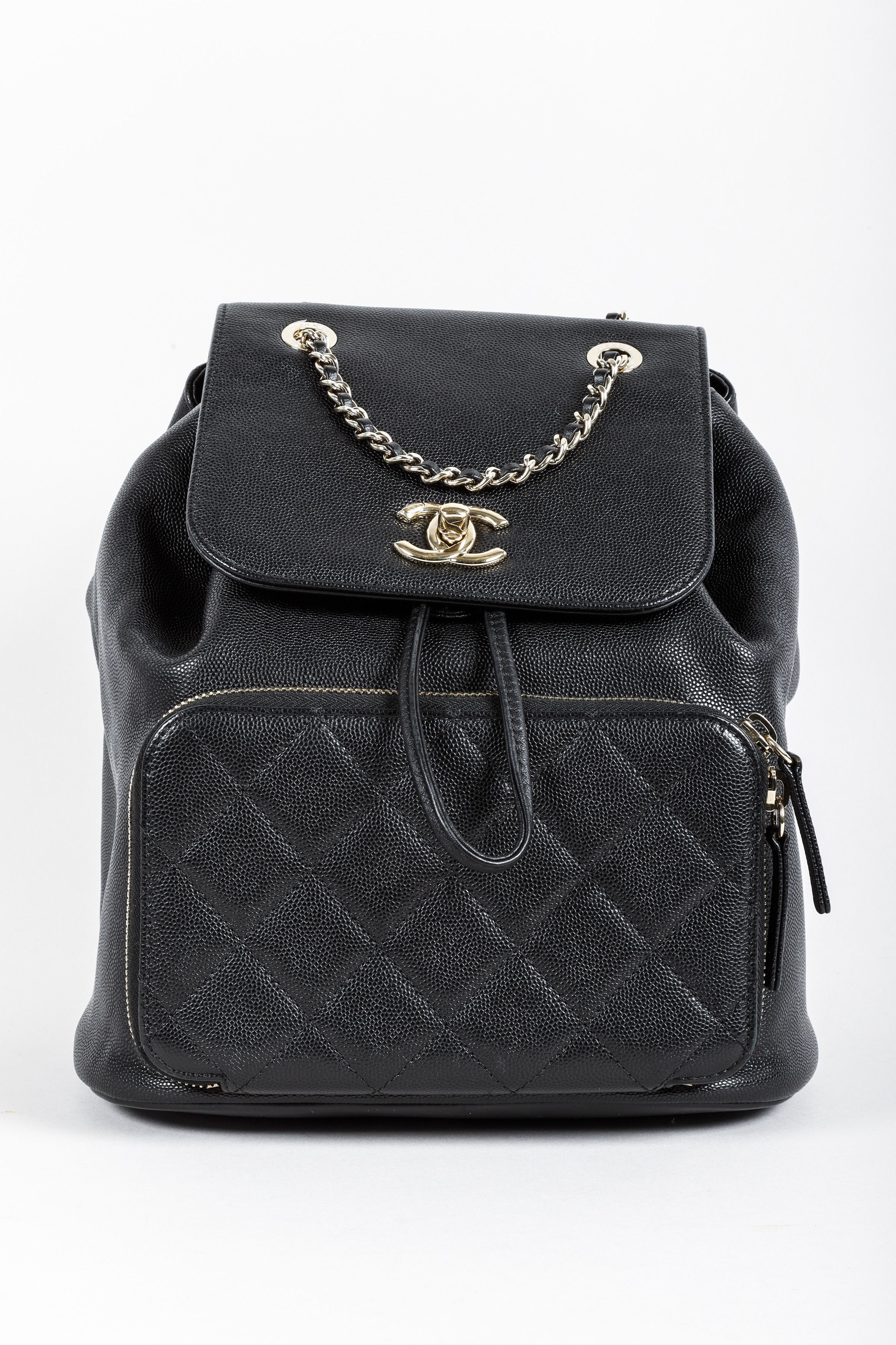 Chanel Black Caviar Quilted Business Affinity Backpack CHANEL Caviar Quilted Business Affinity Backpack Black - The  main image 2