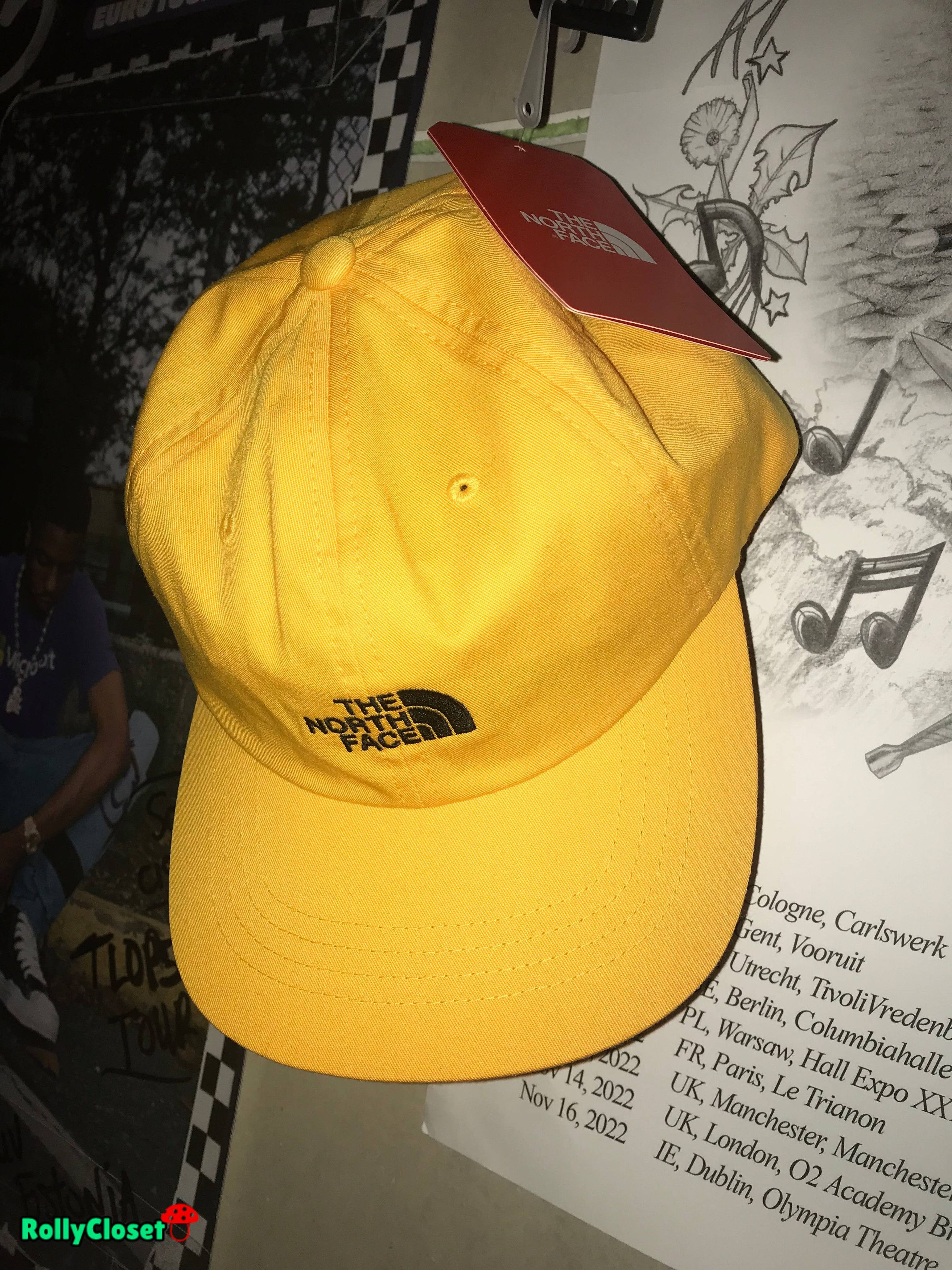 【THE NOTRH FACE】 LOGO BALL CAP WASHED‐YELLOW The North Face Steep Tech Cap Lightning Yellow NWT Unisex