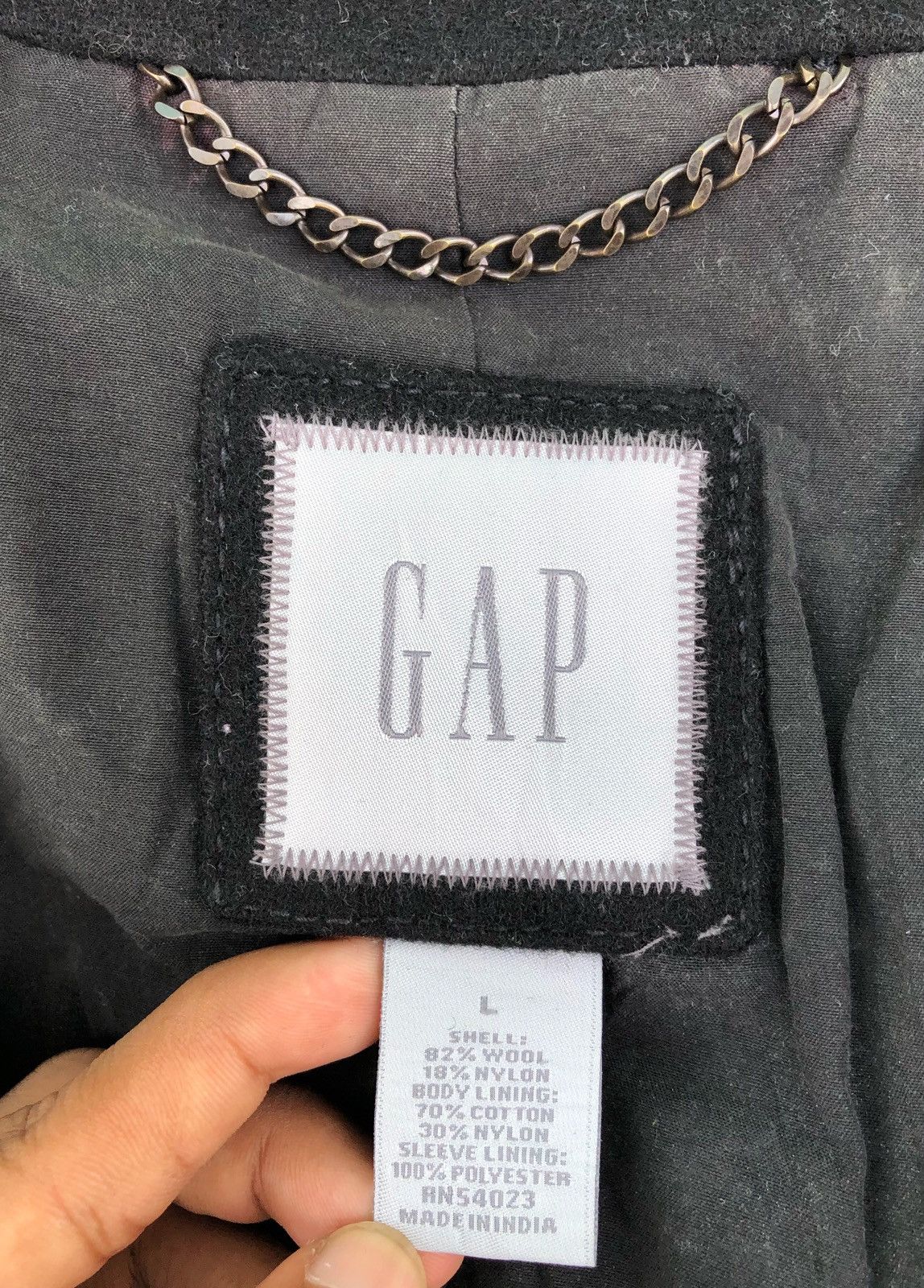Gap × Japanese Brand 🔥Vintage GAP Wool Overcoat Button Jacket Size US L / EU 52-54 / 3 - 19 Thumbnail