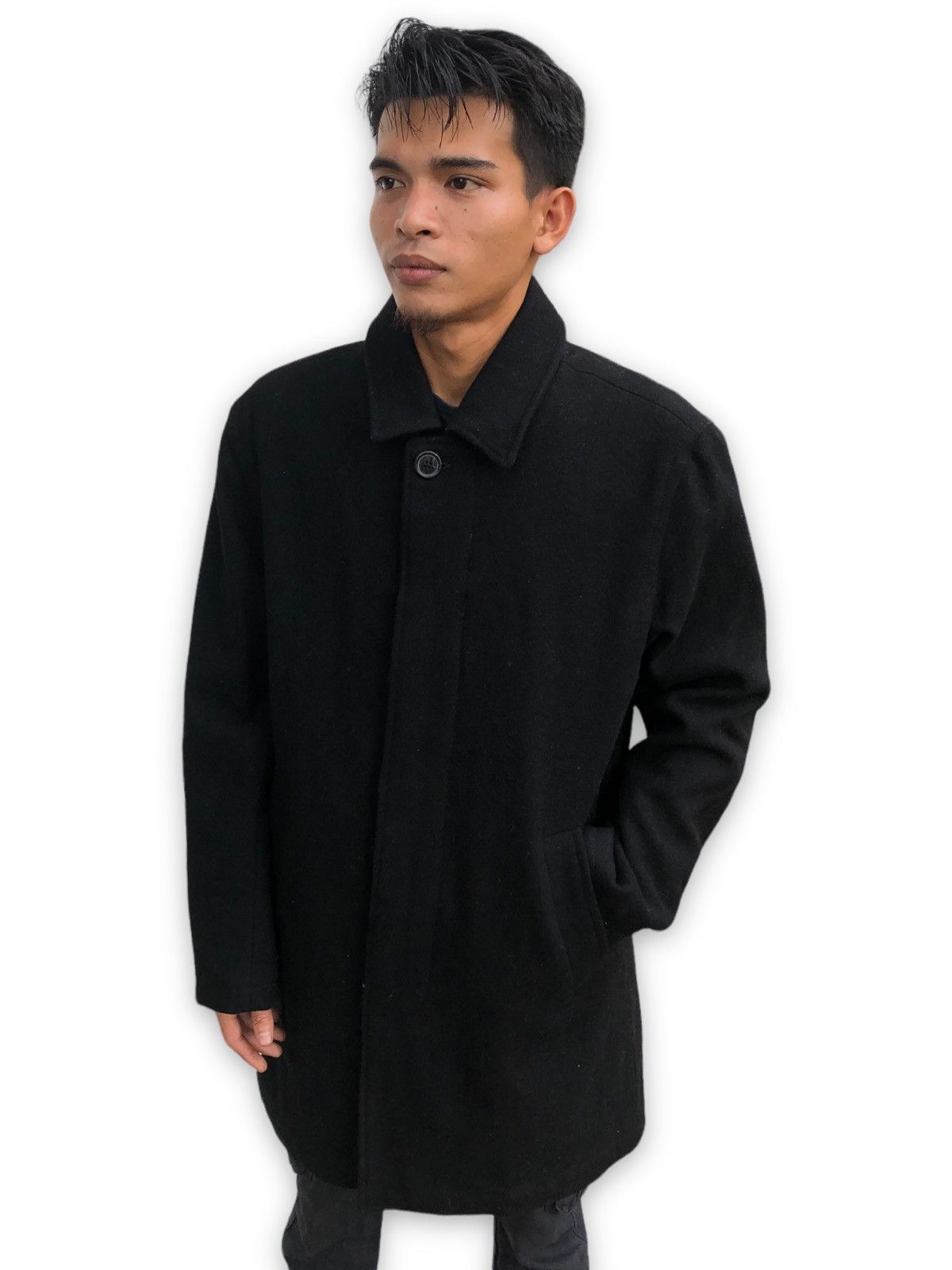Gap × Japanese Brand 🔥Vintage GAP Wool Overcoat Button Jacket Size US L / EU 52-54 / 3 - 1 Thumbnail