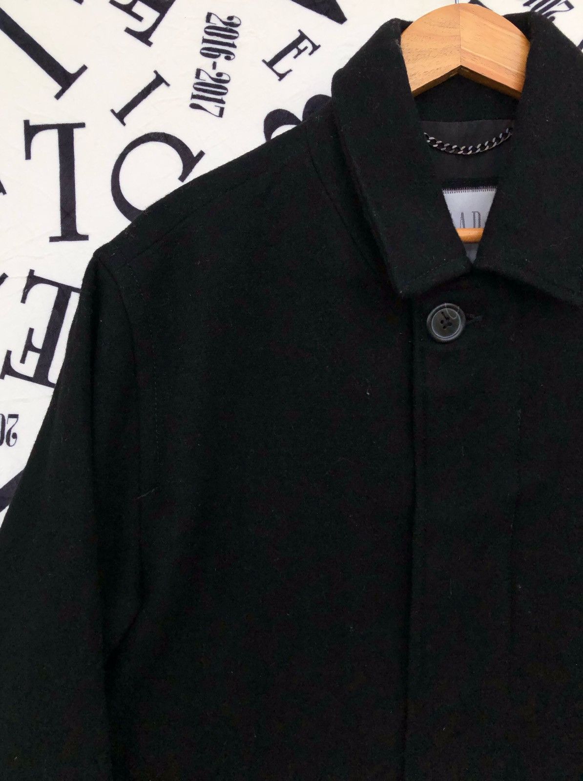 Gap × Japanese Brand 🔥Vintage GAP Wool Overcoat Button Jacket Size US L / EU 52-54 / 3 - 10 Thumbnail