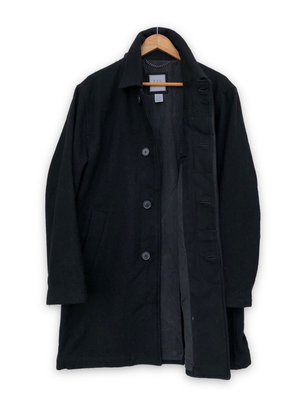 Gap × Japanese Brand 🔥Vintage GAP Wool Overcoat Button Jacket Size US L / EU 52-54 / 3 - 5 Thumbnail