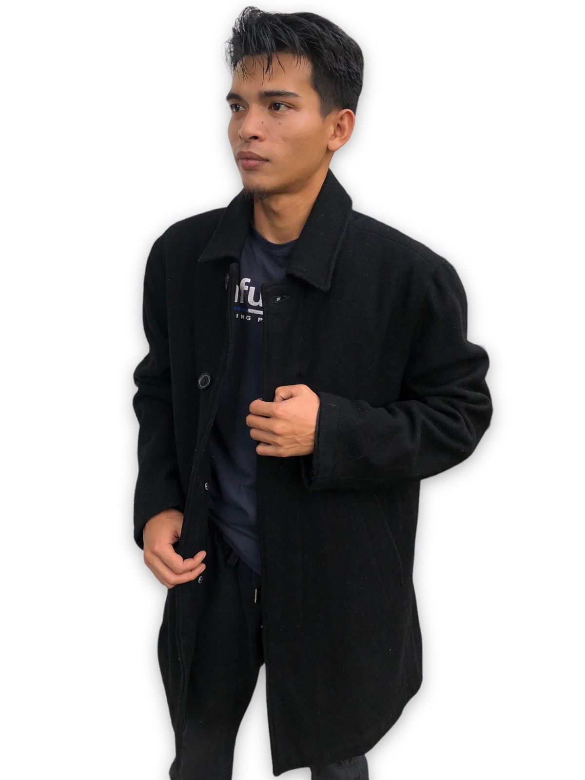 Gap × Japanese Brand 🔥Vintage GAP Wool Overcoat Button Jacket Size US L / EU 52-54 / 3 - 2 Thumbnail