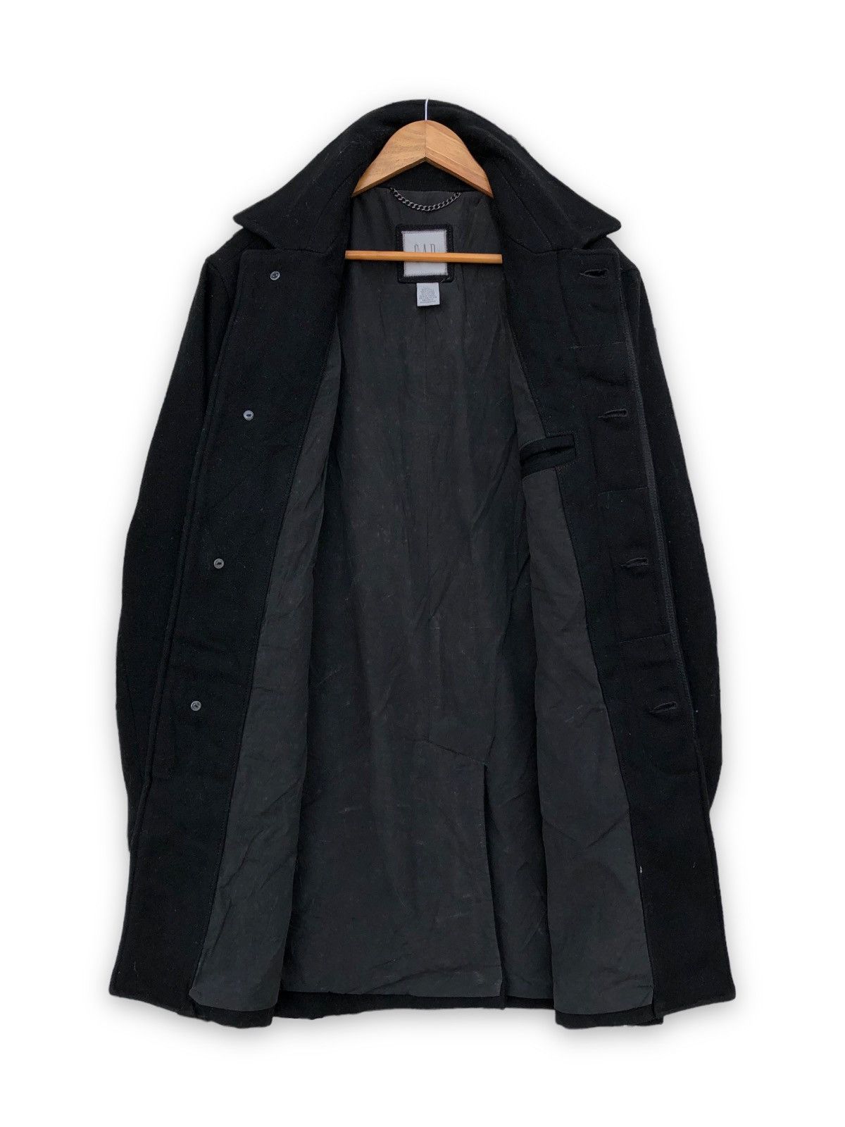 Gap × Japanese Brand 🔥Vintage GAP Wool Overcoat Button Jacket Size US L / EU 52-54 / 3 - 7 Thumbnail