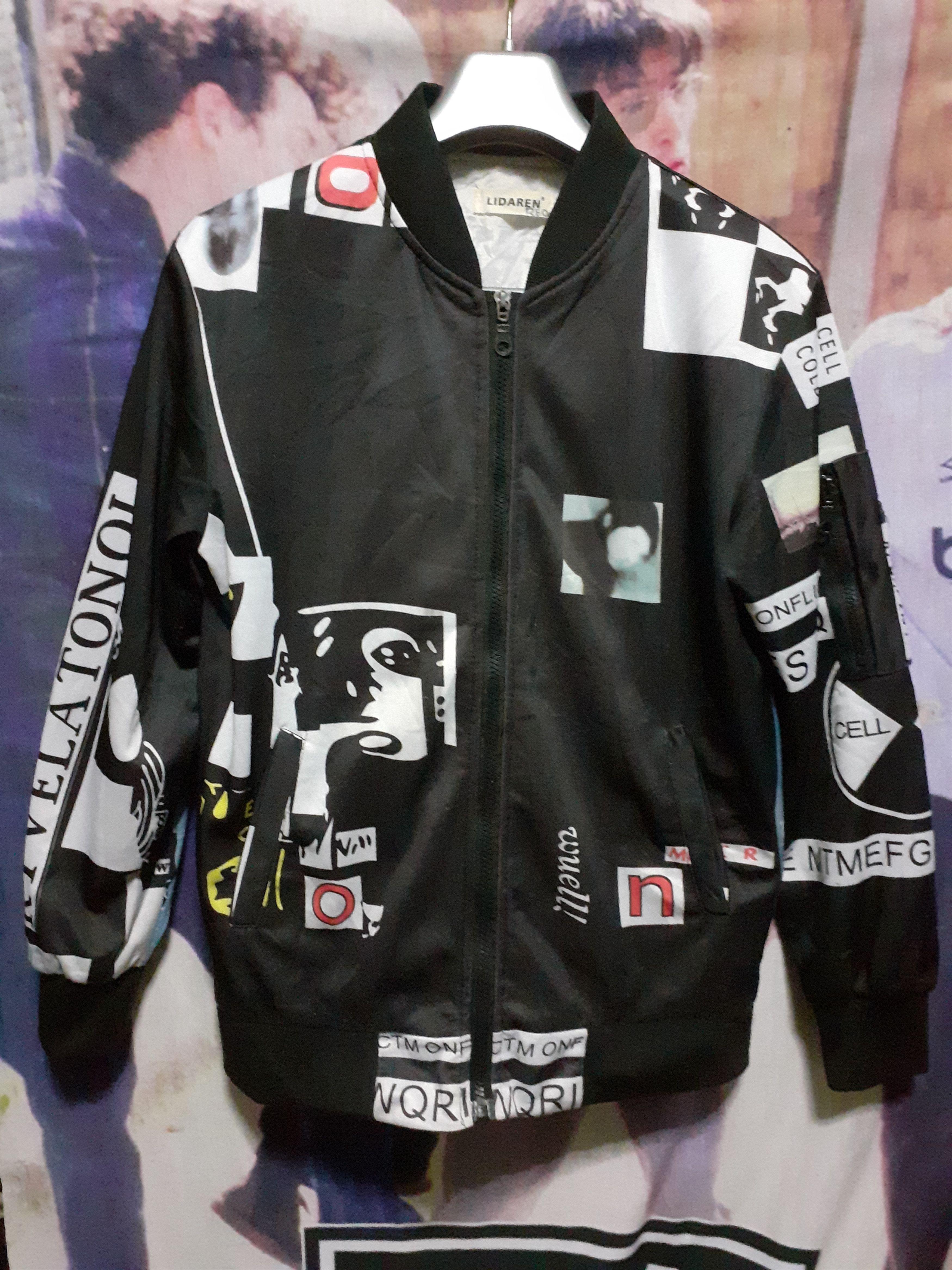 Other Lidaren Overprint Street Fashion Punk Music Bomber jacket Size US M / EU 48-50 / 2 - 1 Thumbnail