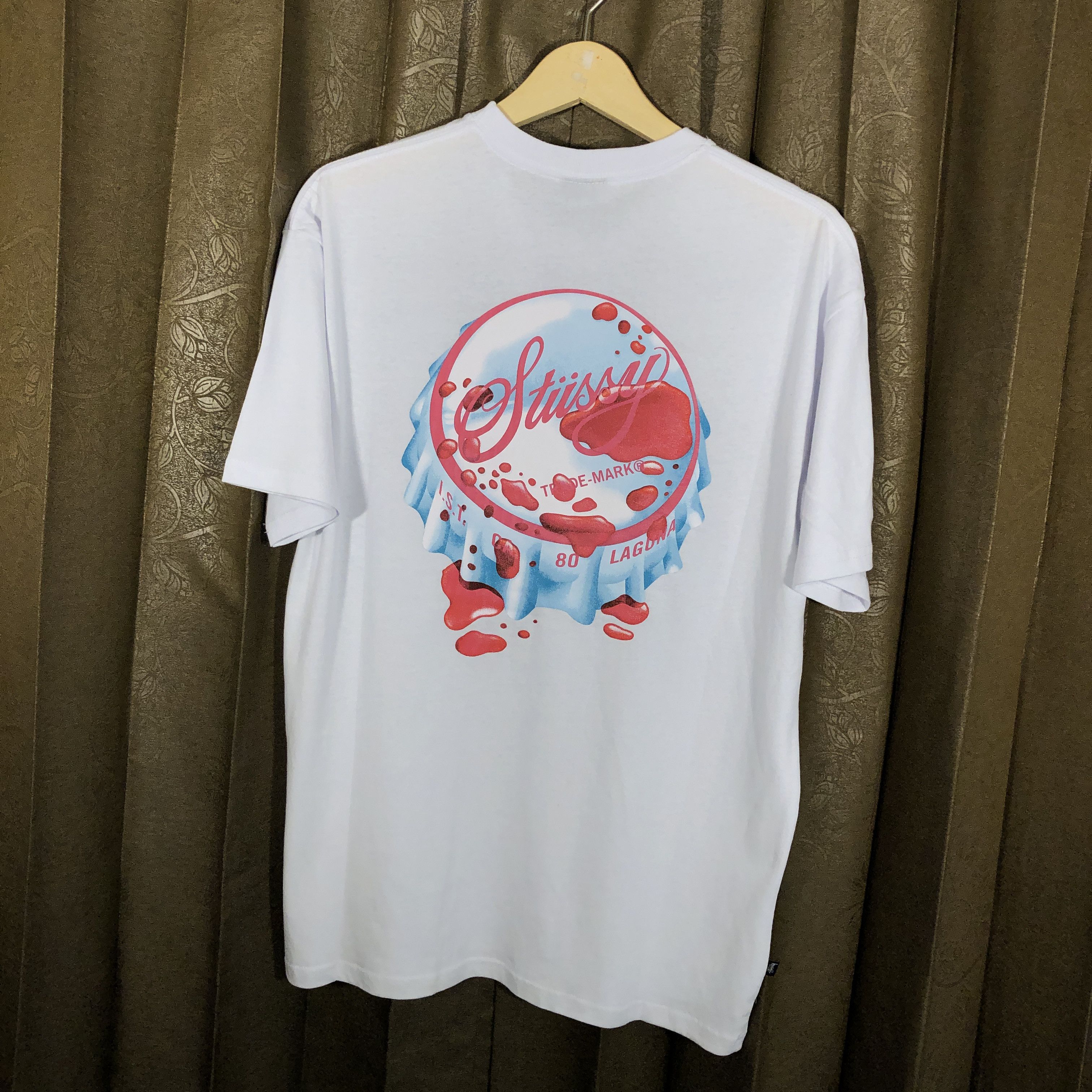 stussy bottle cap t shirt