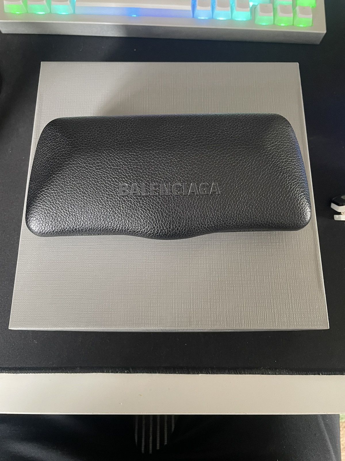 Balenciaga SKI RECTANGLE SUNGLASSES IN WHITE/SILVER Size ONE SIZE - 6 Thumbnail