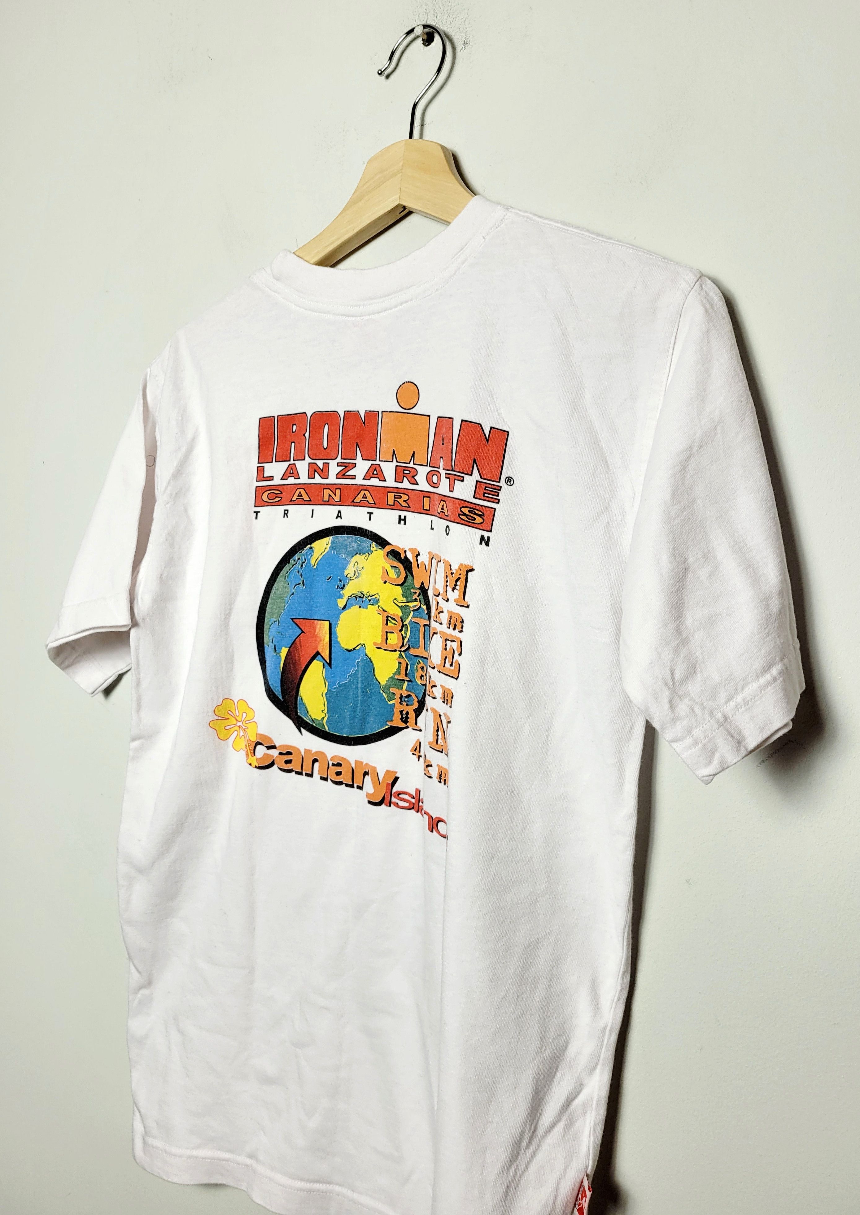 Ferrari × Harley Davidson × Vintage Vintage Lanzarote Canarias Triathlon T-shirt Sport 90s 00s Size US S / EU 44-46 / 1 - 4 Thumbnail