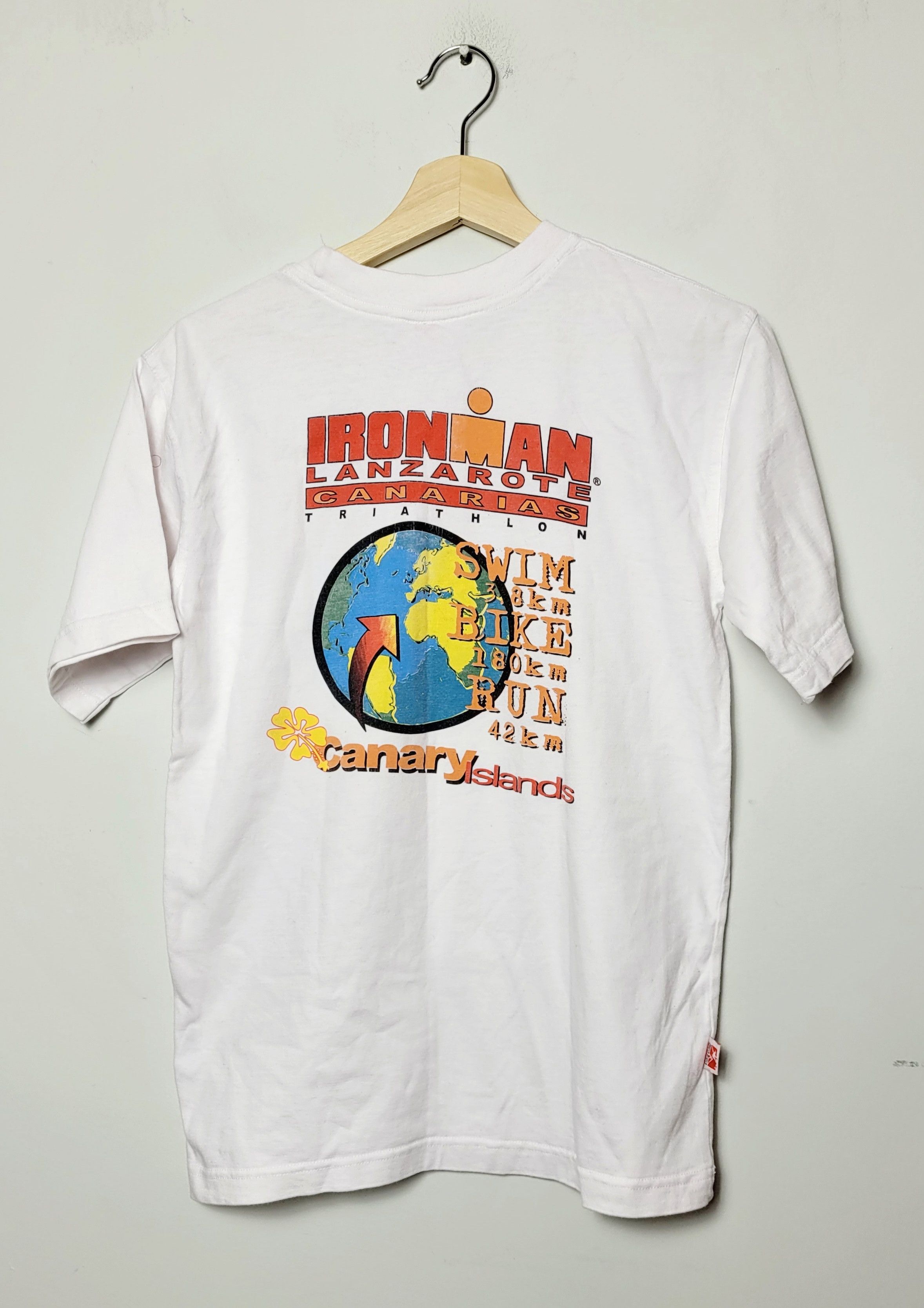 Ferrari × Harley Davidson × Vintage Vintage Lanzarote Canarias Triathlon T-shirt Sport 90s 00s Size US S / EU 44-46 / 1 - 1 Thumbnail