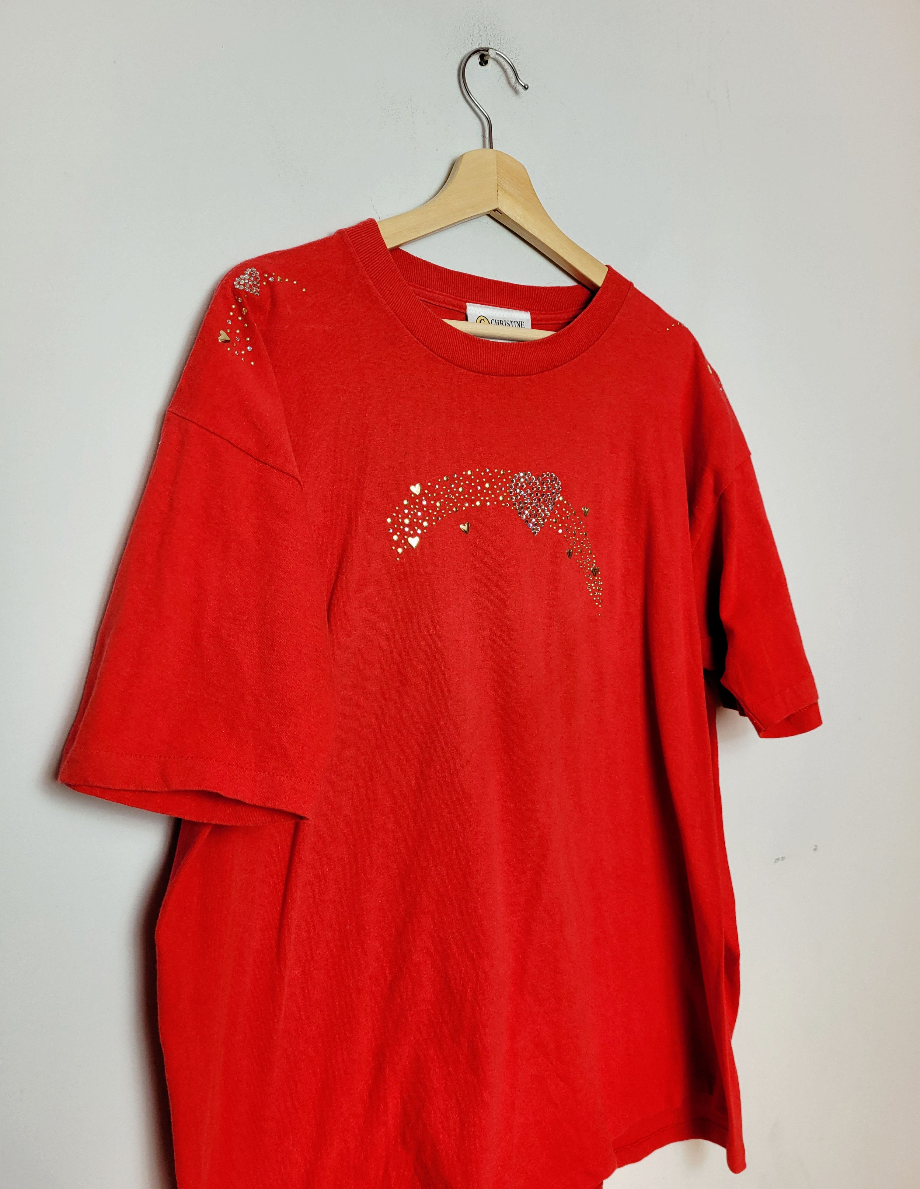 Ed Hardy × Vintage Christine Alexander Made in USA Vintage T-shirt Size US XL / EU 56 / 4 - 4 Thumbnail