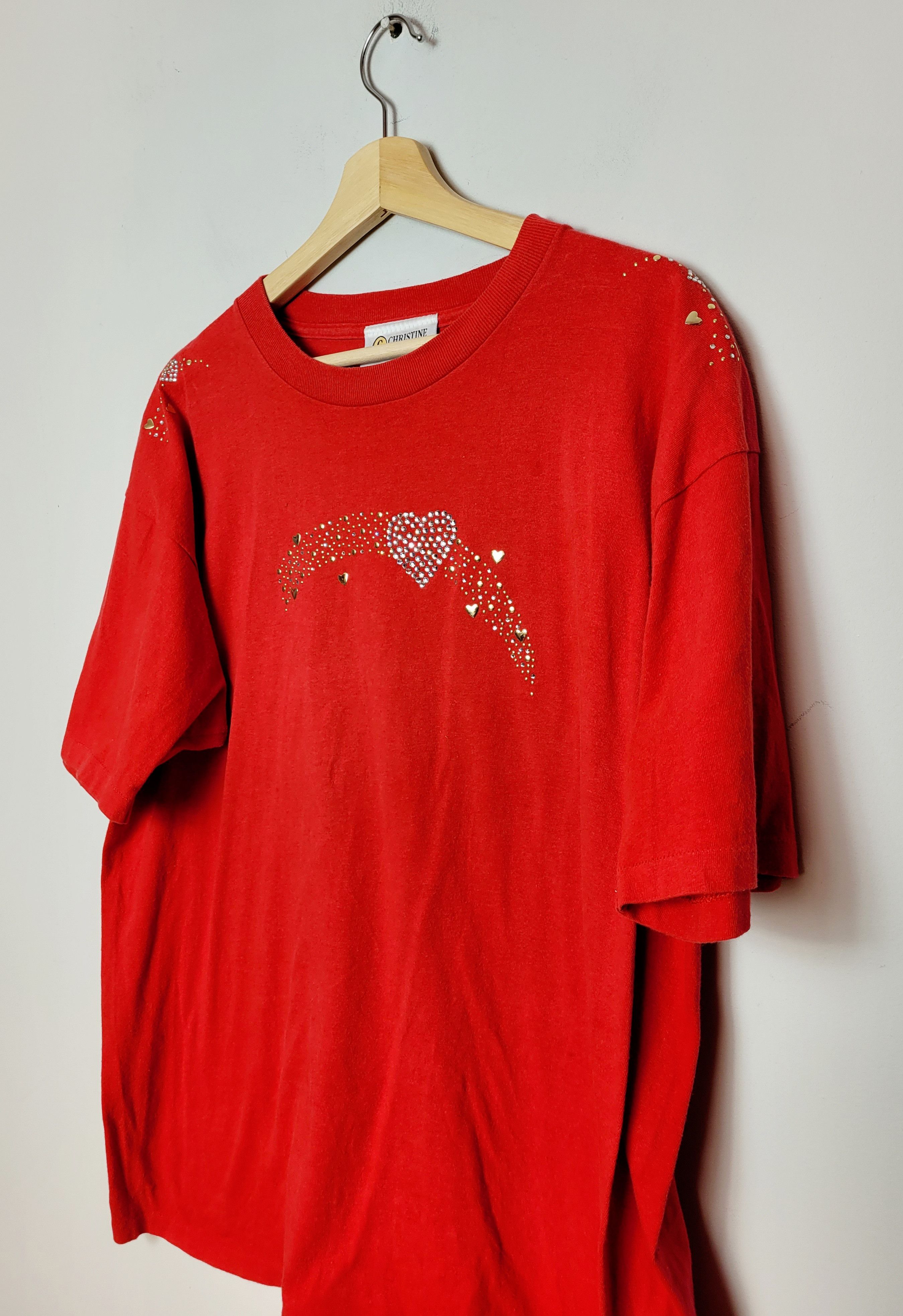 Ed Hardy × Vintage Christine Alexander Made in USA Vintage T-shirt Size US XL / EU 56 / 4 - 3 Thumbnail