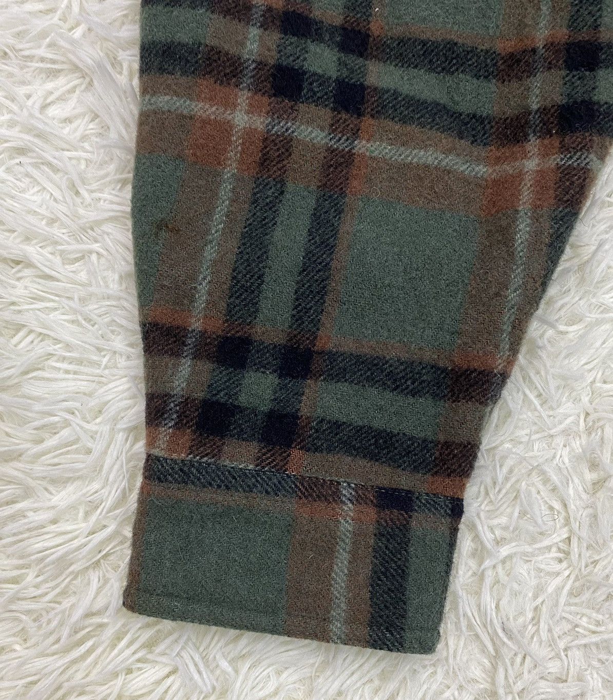 Flannel × Japanese Brand Three Pigeon Plaid Flannel Quilted Zipper Jacket Size US XL / EU 56 / 4 - 5 Thumbnail