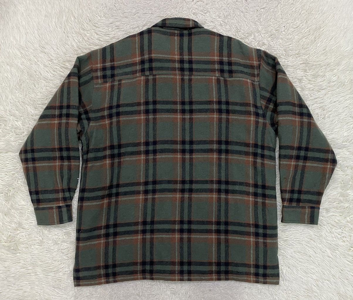 Flannel × Japanese Brand Three Pigeon Plaid Flannel Quilted Zipper Jacket Size US XL / EU 56 / 4 - 6 Thumbnail