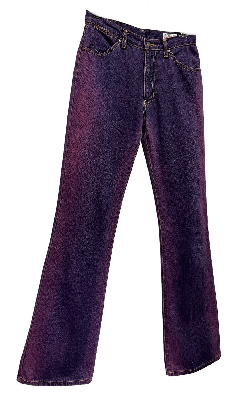 Indigo Indigo Purple Vintage Blue Bell High Waist Flare Denim Japan Size US 28 / EU 44 - 2 Thumbnail