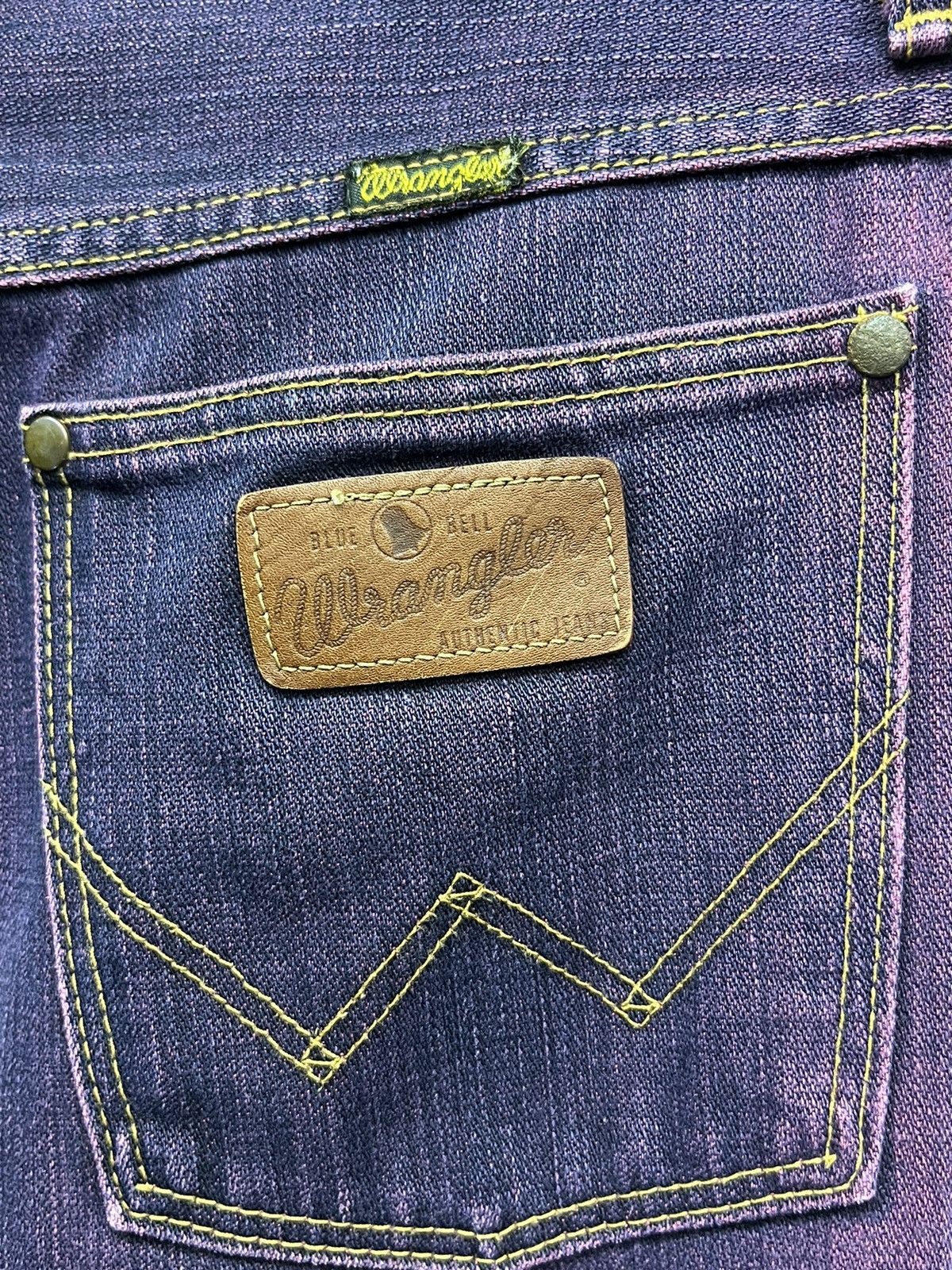 Indigo Indigo Purple Vintage Blue Bell High Waist Flare Denim Japan Size US 28 / EU 44 - 6 Thumbnail