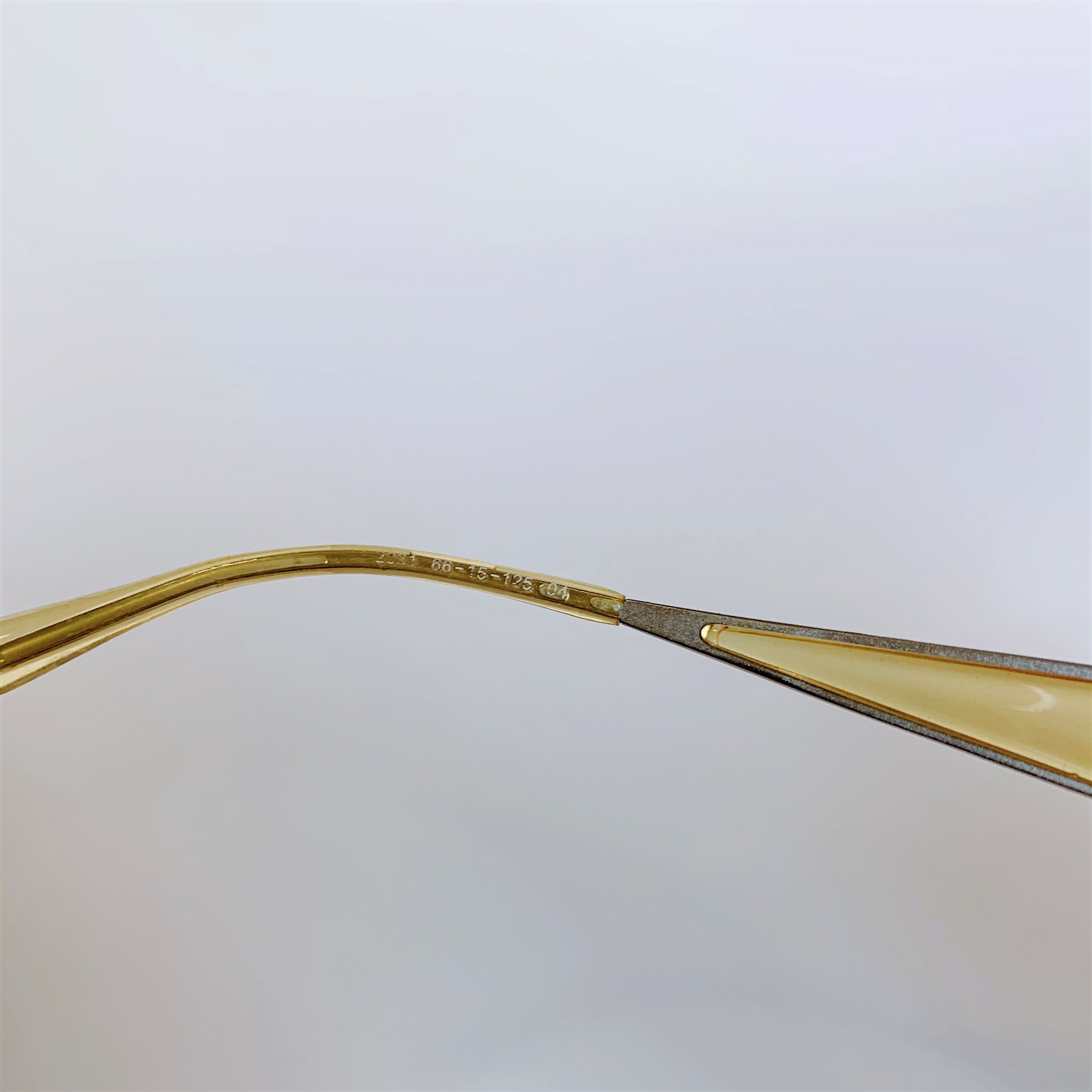 DE VALENTINI Vintage Rectangle Sunglasses Clear Mirrored 00