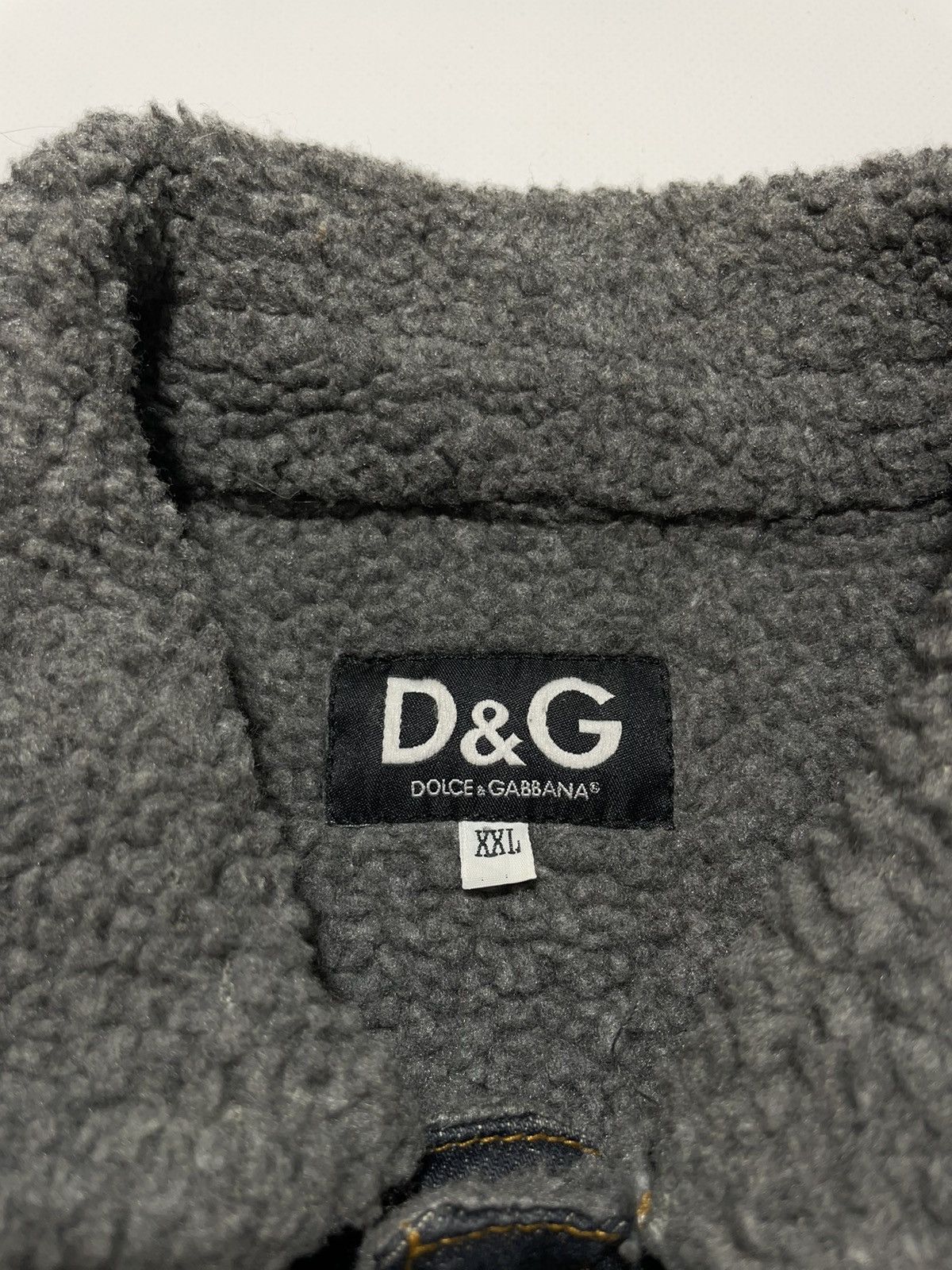 Dolce & Gabbana Dolce & Gabbana Sherpa Denim Jacket Size US XXL / EU 58 / 5 - 18 Thumbnail