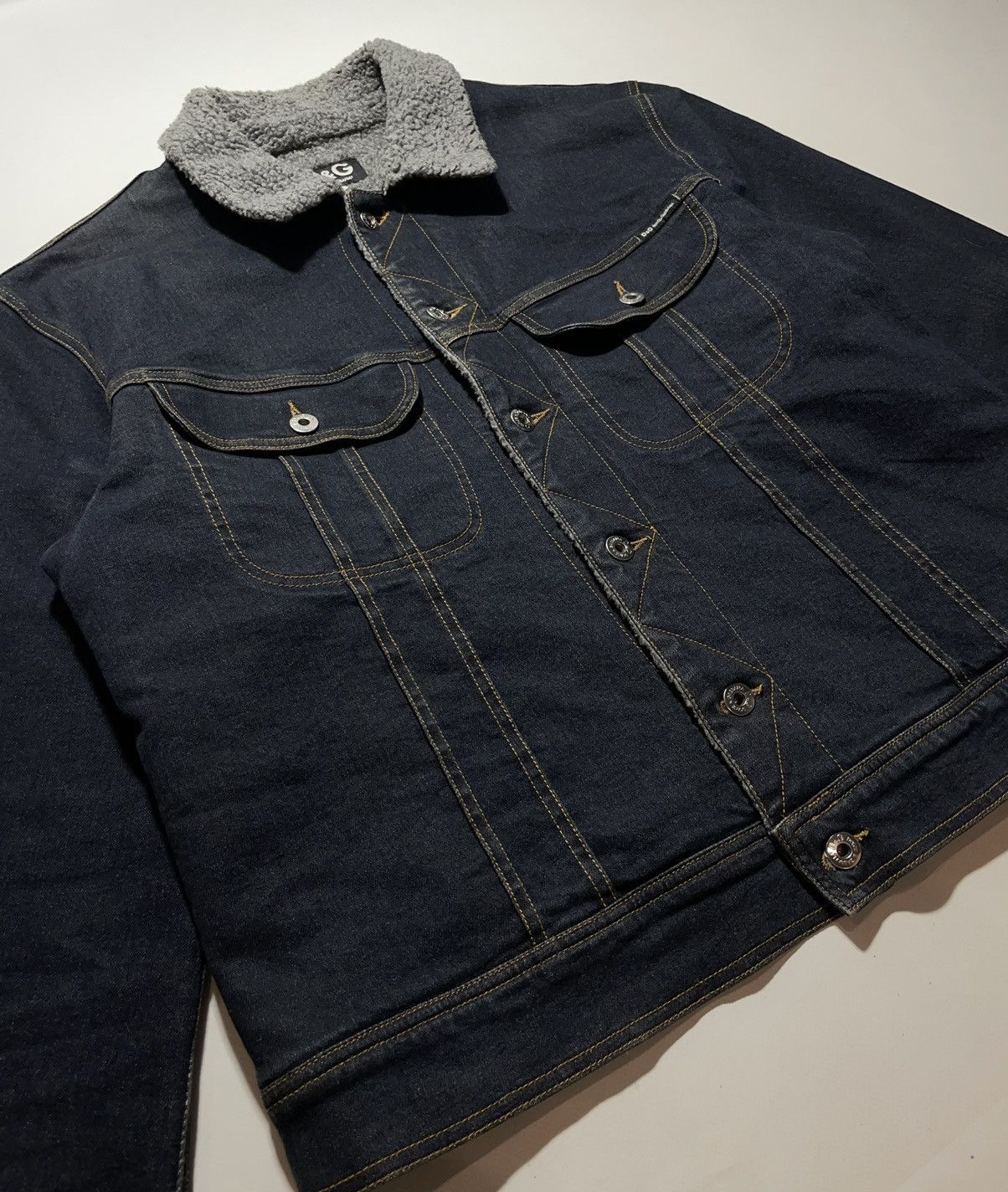 Dolce & Gabbana Dolce & Gabbana Sherpa Denim Jacket Size US XXL / EU 58 / 5 - 3 Thumbnail