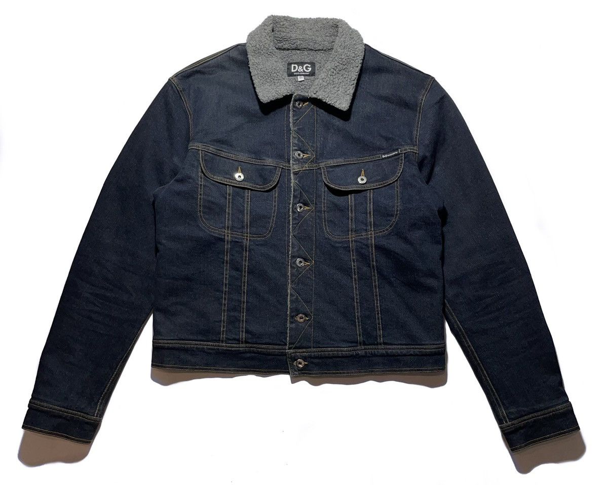 Dolce & Gabbana Dolce & Gabbana Sherpa Denim Jacket Size US XXL / EU 58 / 5 - 1 Thumbnail