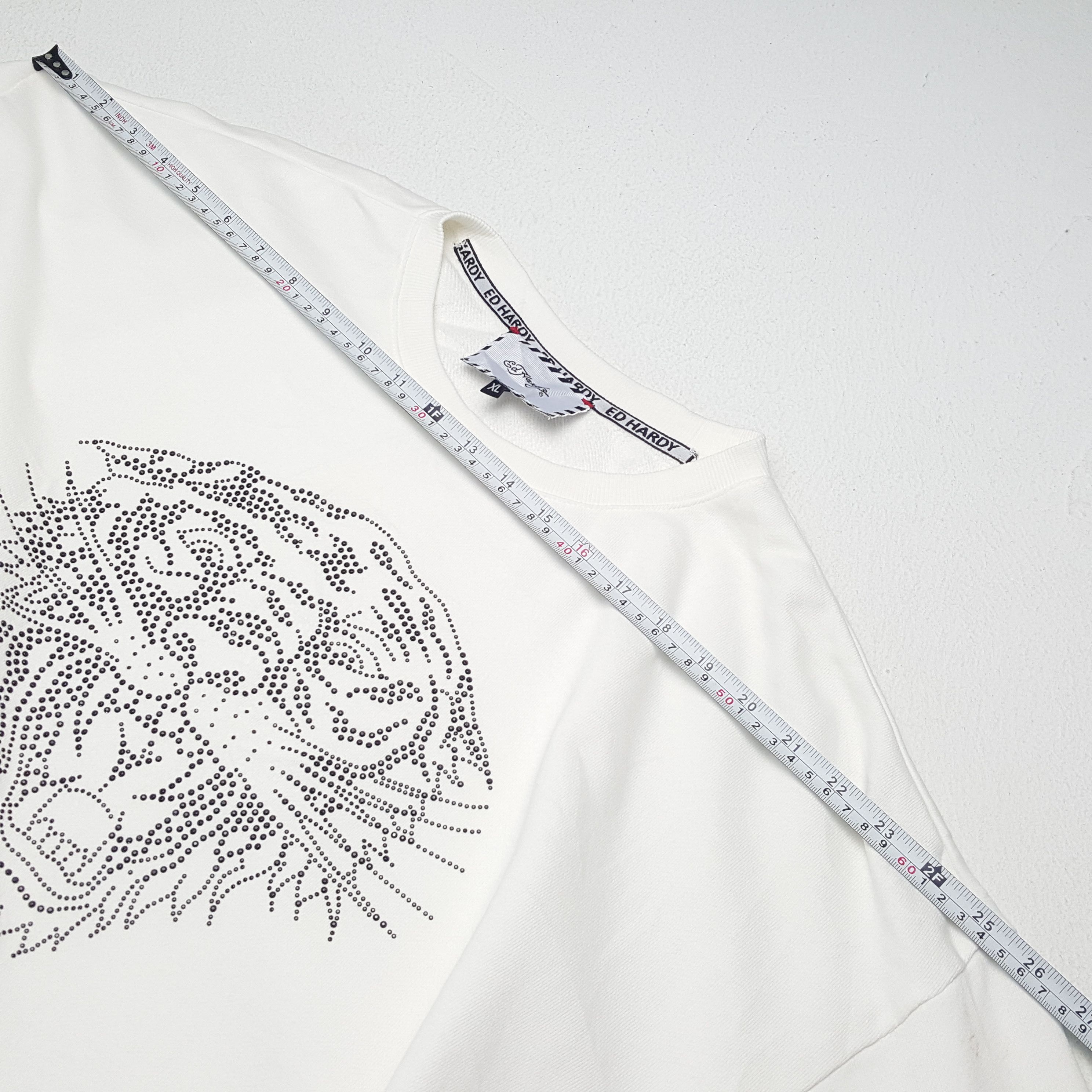 Christian Audigier × Ed Hardy × Vintage Vintage ED-HARDY Christian Audigier Italian Style Sweatshirt Size US XL / EU 56 / 4 - 5 Thumbnail