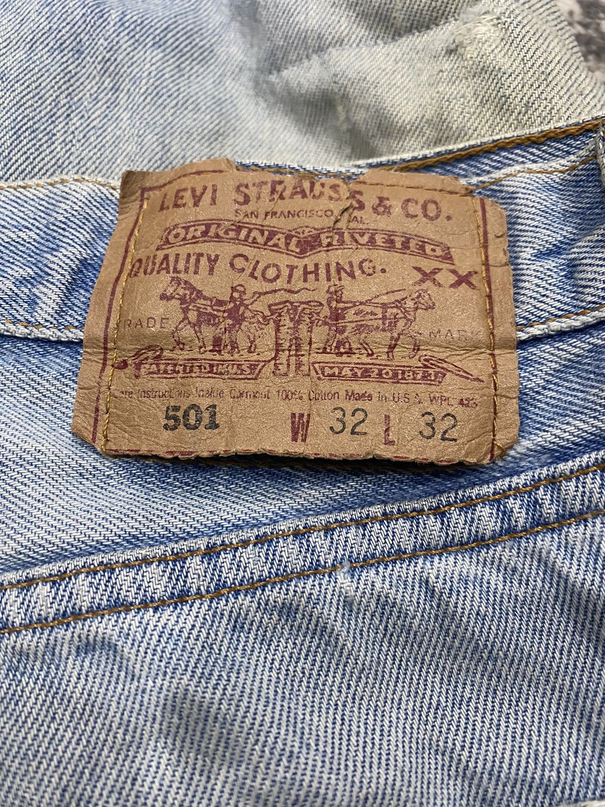 Levi's × Vintage VINTAGE LEVIS 501 DISTRESS KURT COBAIN STYLE GRUNGE Size US 32 / EU 48 - 6 Thumbnail