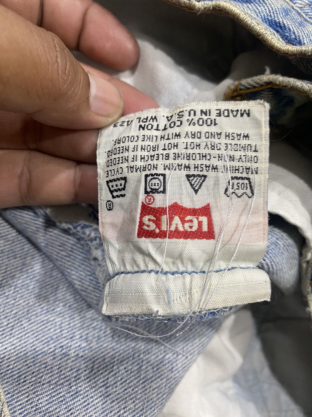 Levi's × Vintage VINTAGE LEVIS 501 DISTRESS KURT COBAIN STYLE GRUNGE Size US 32 / EU 48 - 7 Thumbnail