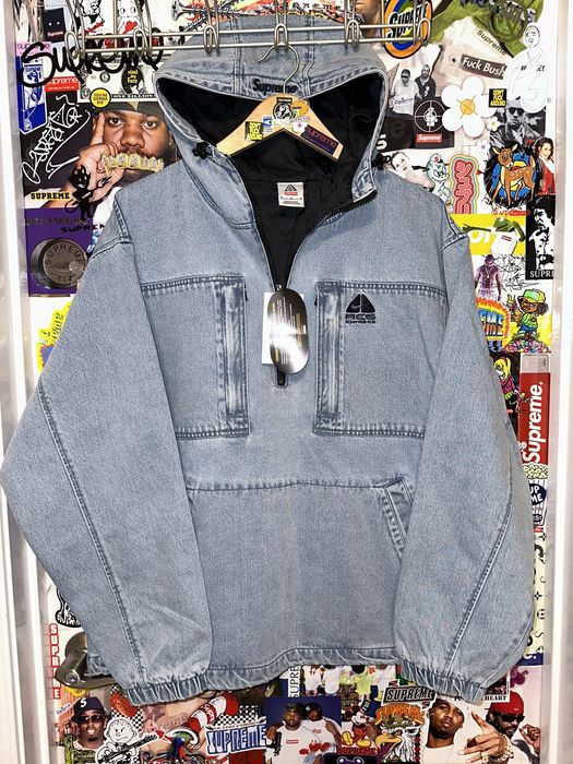 Supreme DS Supreme Nike ACG Denim Pullover Anorak Jacket FW22