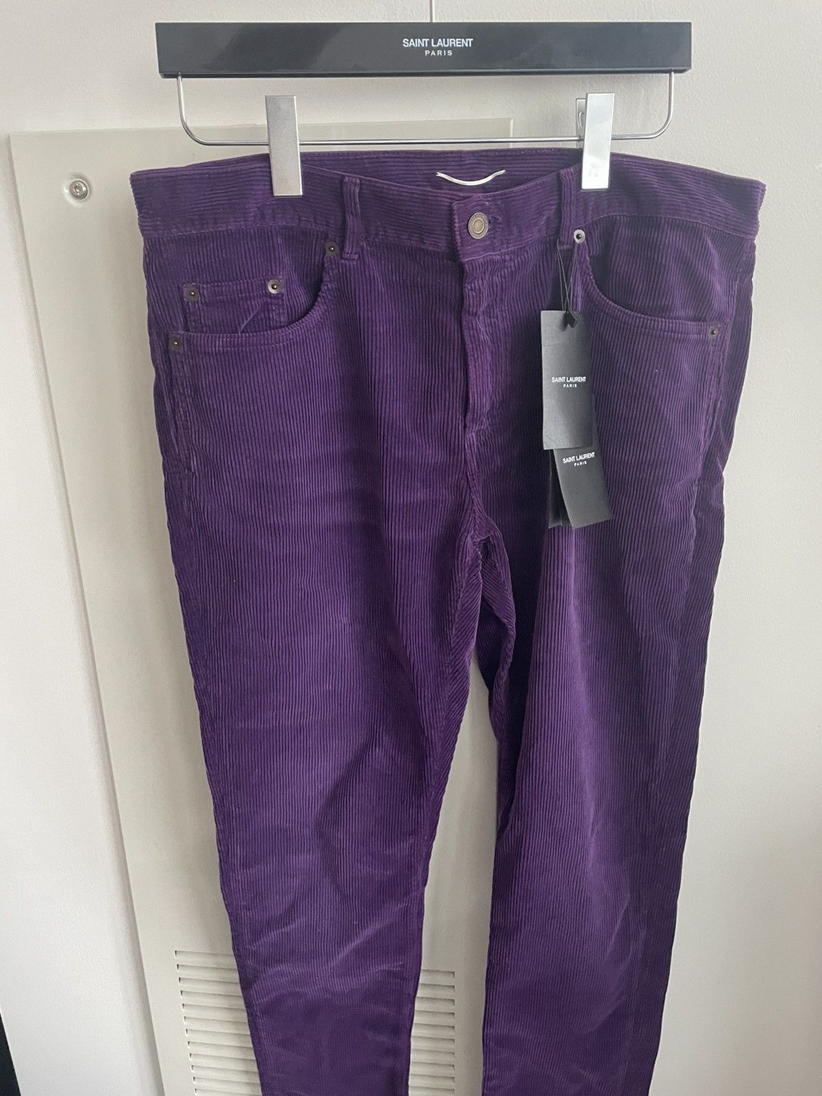 Hedi Slimane × Saint Laurent Paris × Yves Saint Laurent SoldOut Iconic Classic LowWaist Runway Corduroy Skinny Pant Size US 32 / EU 48 - 14 Thumbnail