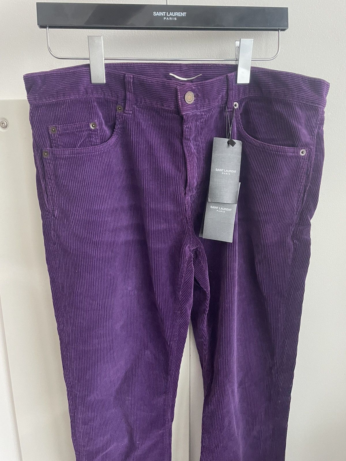 Hedi Slimane × Saint Laurent Paris × Yves Saint Laurent SoldOut Iconic Classic LowWaist Runway Corduroy Skinny Pant Size US 32 / EU 48 - 18 Thumbnail