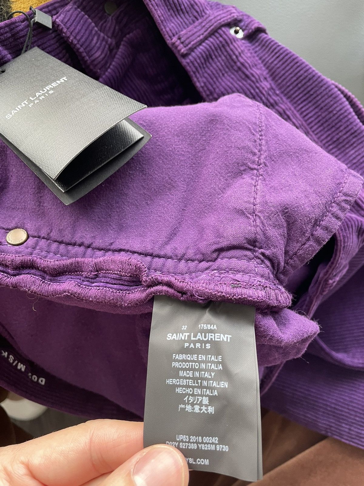 Hedi Slimane × Saint Laurent Paris × Yves Saint Laurent SoldOut Iconic Classic LowWaist Runway Corduroy Skinny Pant Size US 32 / EU 48 - 8 Thumbnail