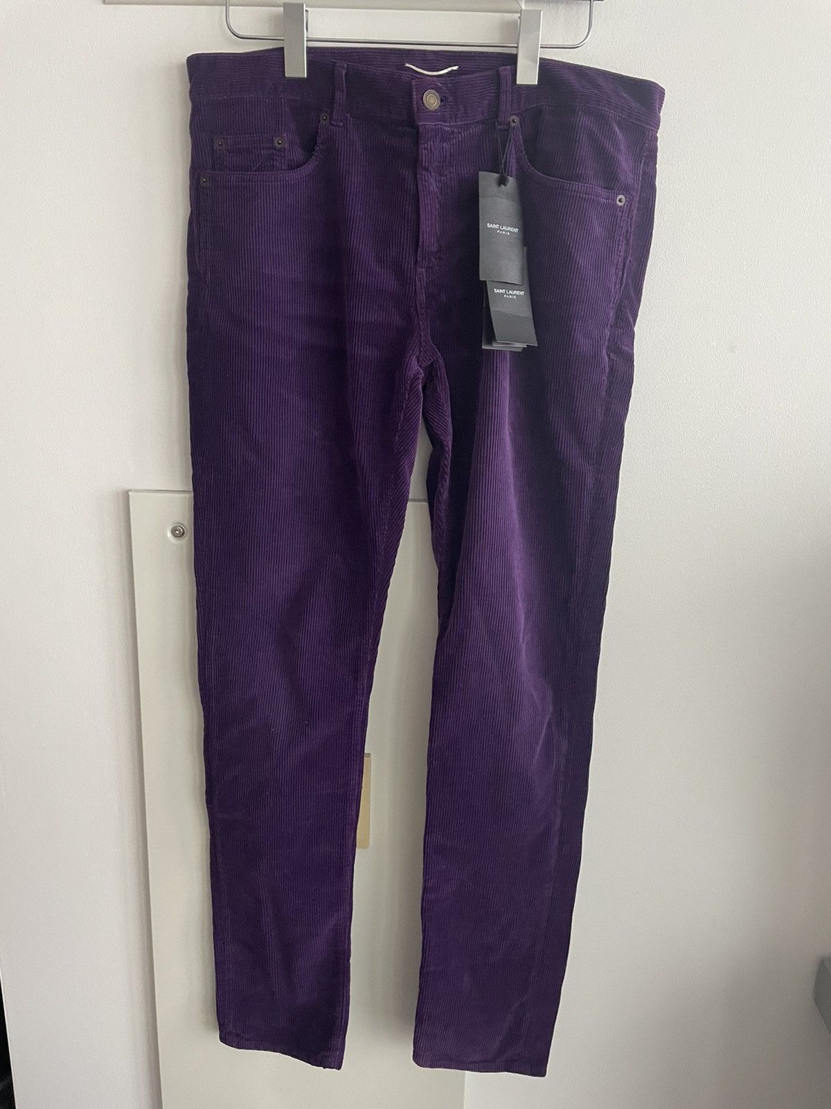 Hedi Slimane × Saint Laurent Paris × Yves Saint Laurent SoldOut Iconic Classic LowWaist Runway Corduroy Skinny Pant Size US 32 / EU 48 - 15 Thumbnail