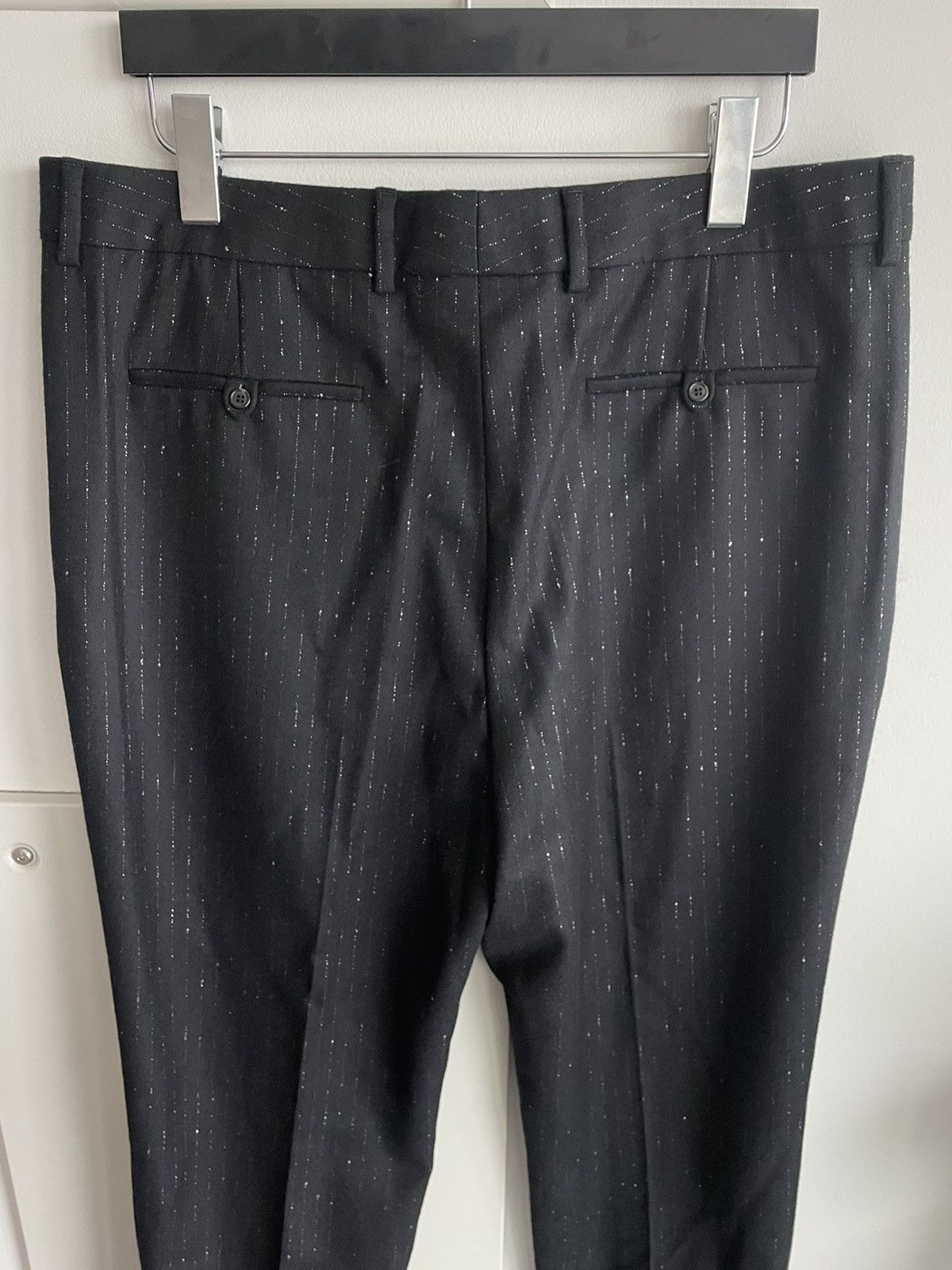 Hedi Slimane × Saint Laurent Paris × Yves Saint Laurent Limited Rare BrandNEW Super Runway Iconic Striped Wool Pant Size US 32 / EU 48 - 7 Thumbnail