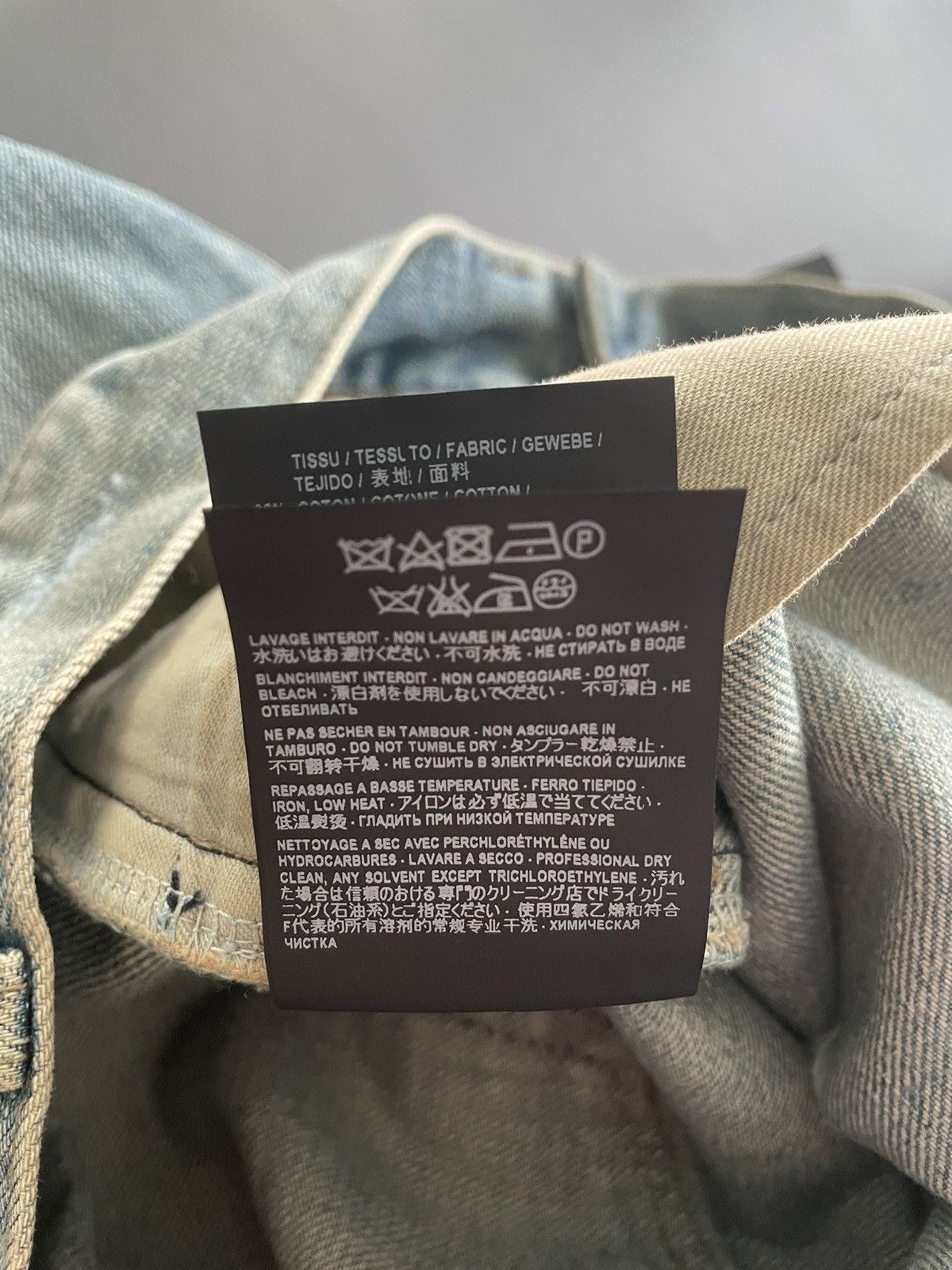 Hedi Slimane × Saint Laurent Paris × Yves Saint Laurent Extremely Rare Brand NEW SS16 Hedi Slimane Crash Trash Denim Size US 29 - 14 Thumbnail