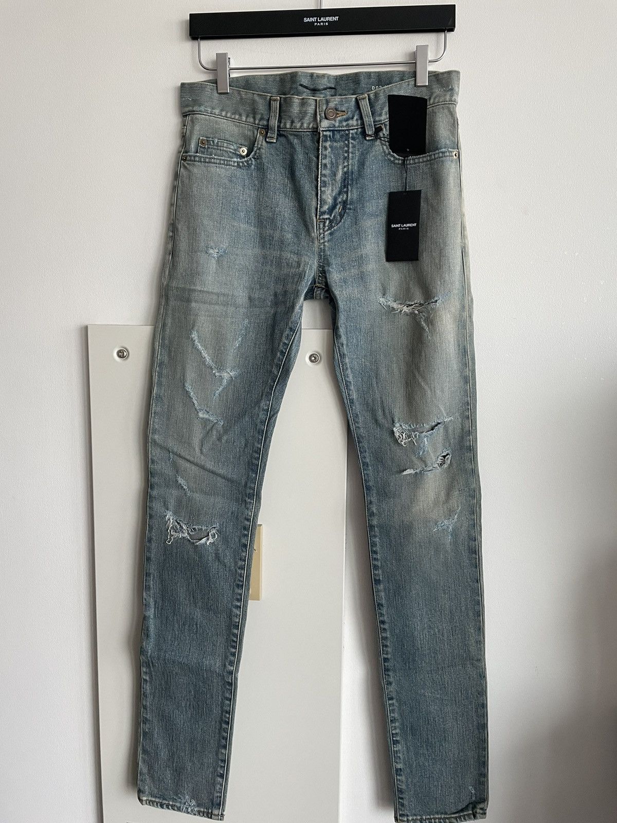 Saint Laurent Crash Denim | Grailed