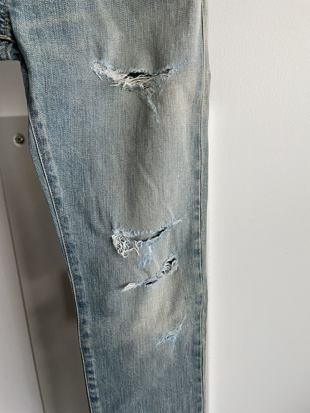 Hedi Slimane × Saint Laurent Paris × Yves Saint Laurent Extremely Rare Brand NEW SS16 Hedi Slimane Crash Trash Denim Size US 27 - 25 Thumbnail