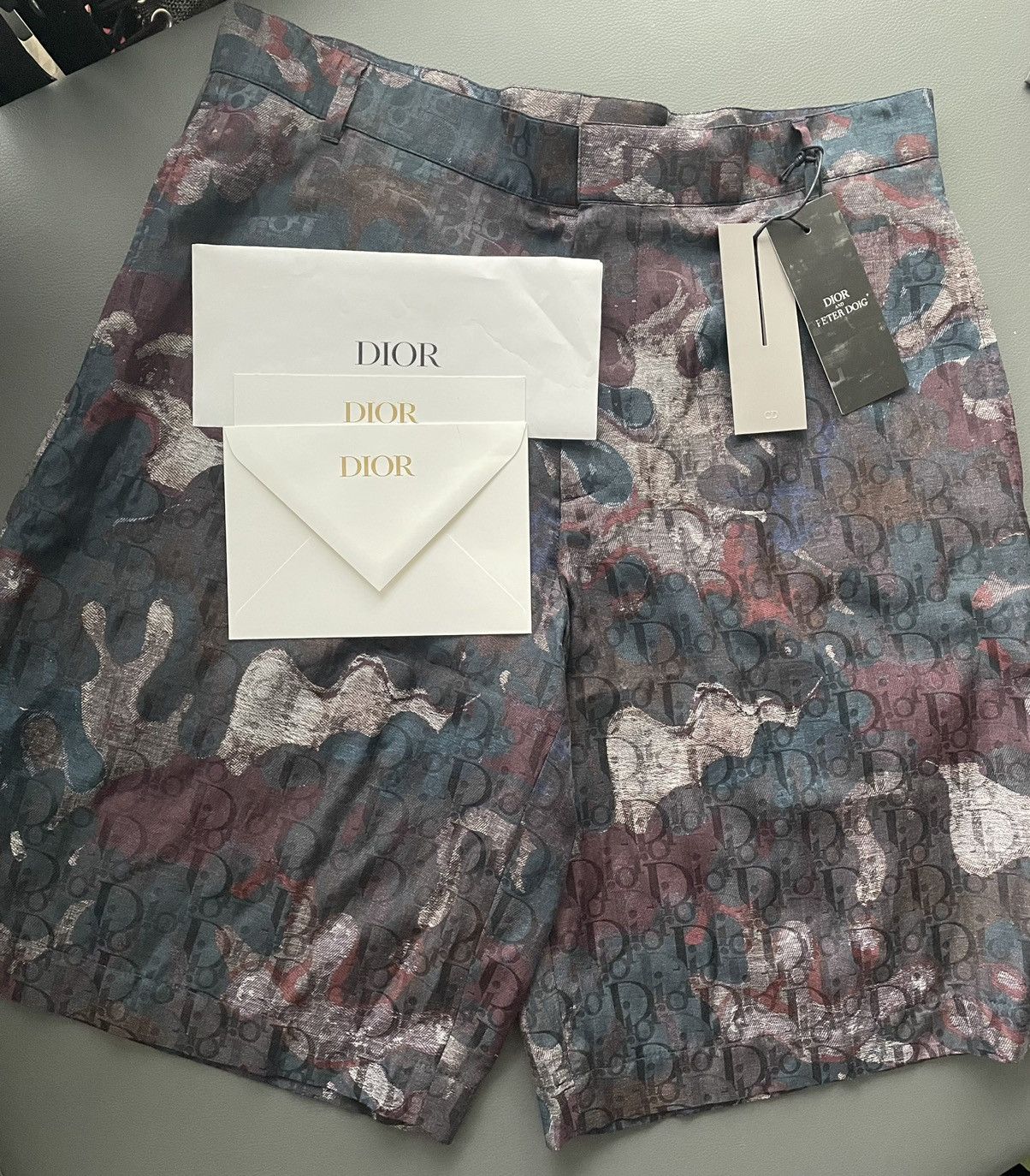 Sold Out Rare Dior x Peter Doig Super Runway Oblique Shorts