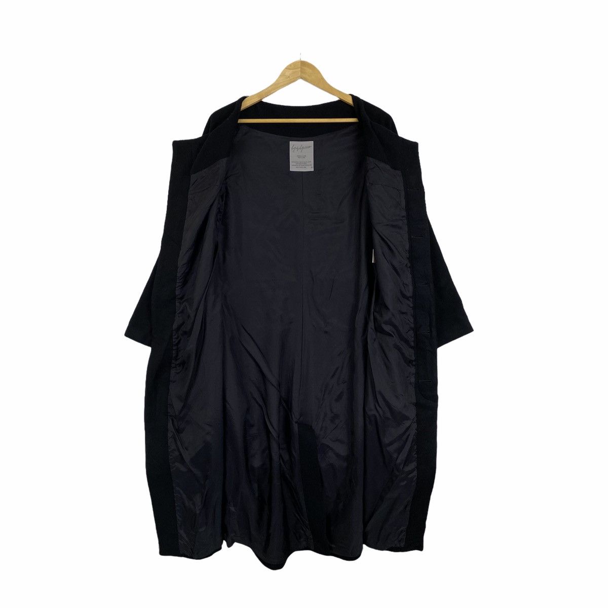 Yohji Yamamoto Signature YOHJI YAMAMOTO Japanese Wool Long Coat Jacket Size US S / EU 44-46 / 1 - 4 Thumbnail