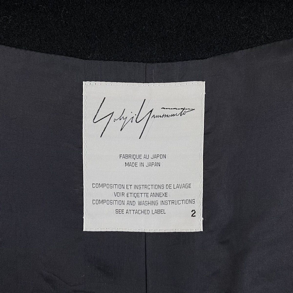 Yohji Yamamoto Signature YOHJI YAMAMOTO Japanese Wool Long Coat Jacket Size US S / EU 44-46 / 1 - 1 Thumbnail