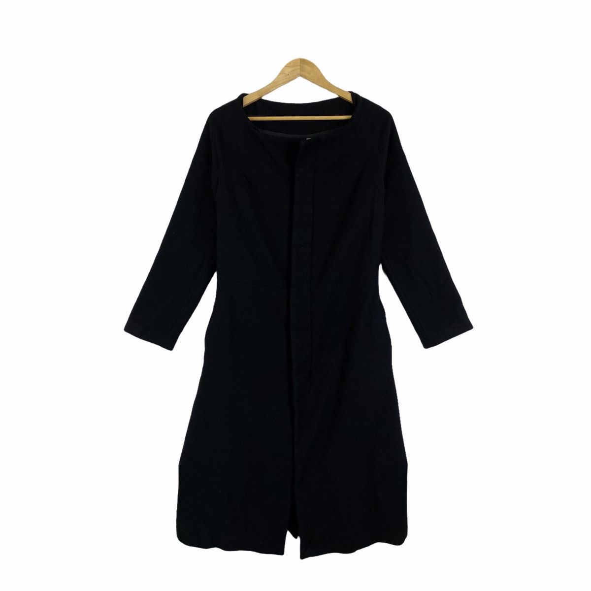 Yohji Yamamoto Signature YOHJI YAMAMOTO Japanese Wool Long Coat Jacket Size US S / EU 44-46 / 1 - 2 Thumbnail