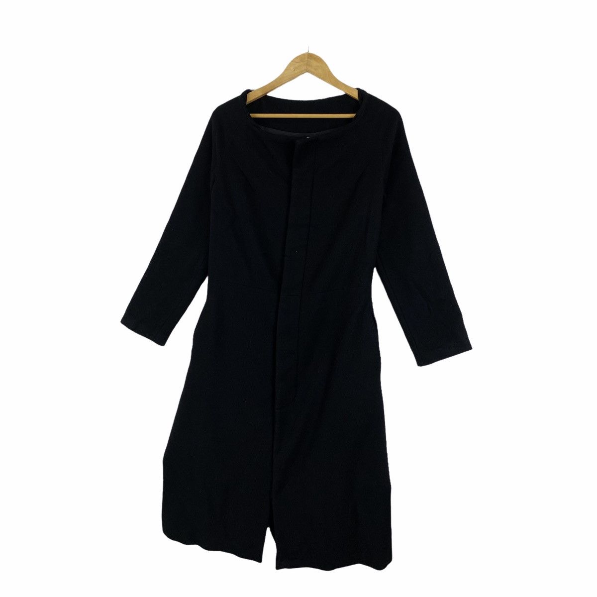 Yohji Yamamoto Signature YOHJI YAMAMOTO Japanese Wool Long Coat Jacket Size US S / EU 44-46 / 1 - 5 Thumbnail