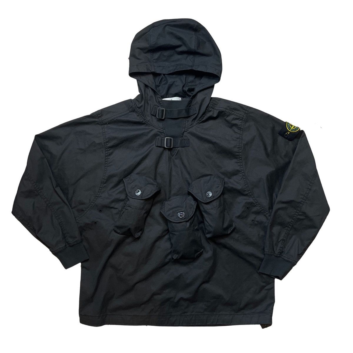 image of Stone Island Stone Islans 21Aw Multi Pockets Hood Jacket in Black, Men's (Size Small)