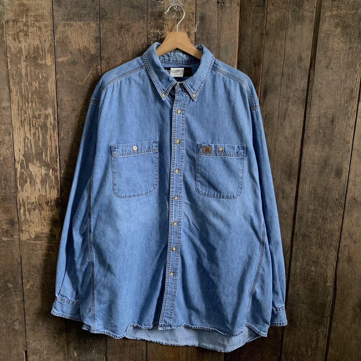 Vintage × Wrangler Vintage Wrangler Button Up Shirt Size US XXL / EU 58 / 5 - 11 Thumbnail