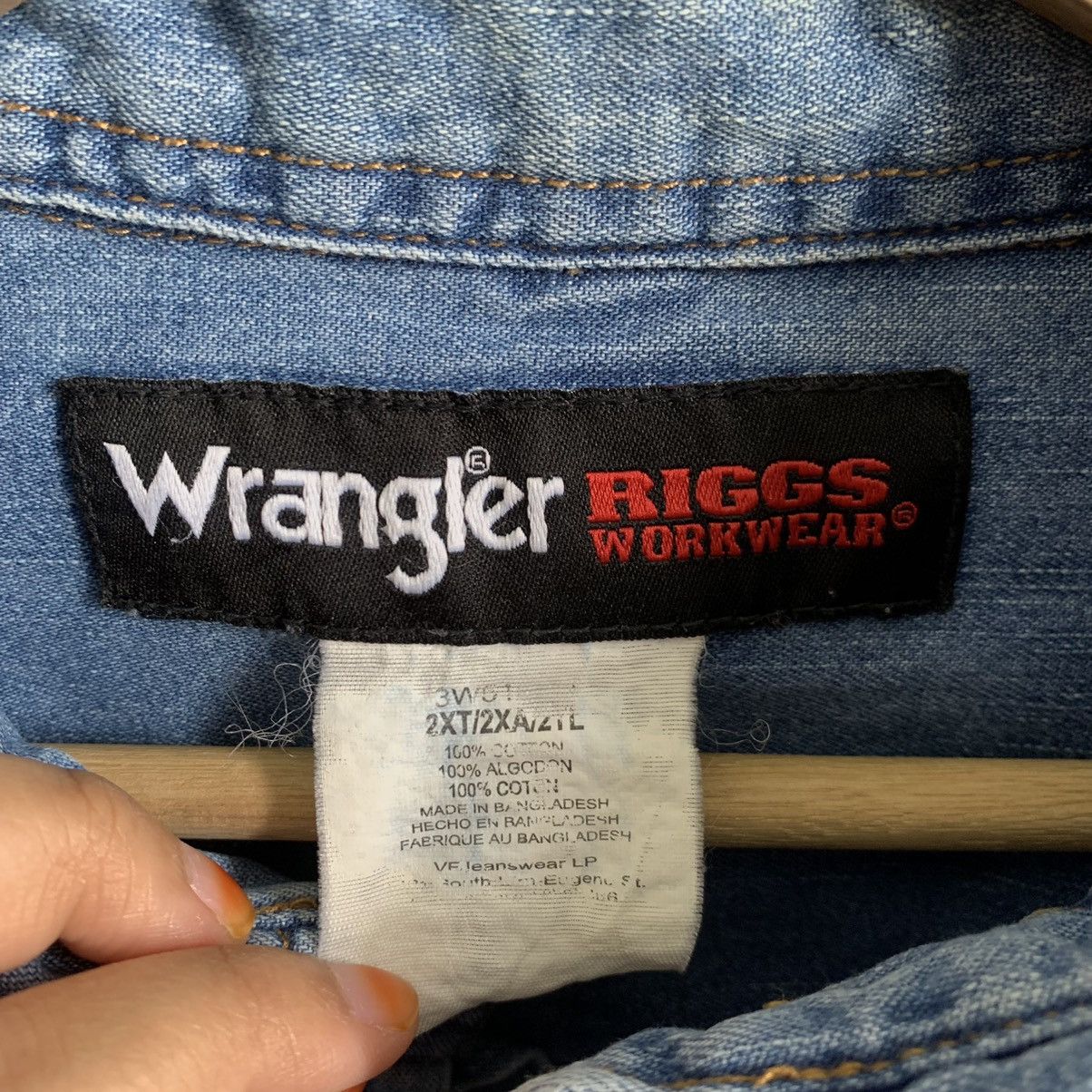 Vintage × Wrangler Vintage Wrangler Button Up Shirt Size US XXL / EU 58 / 5 - 4 Thumbnail
